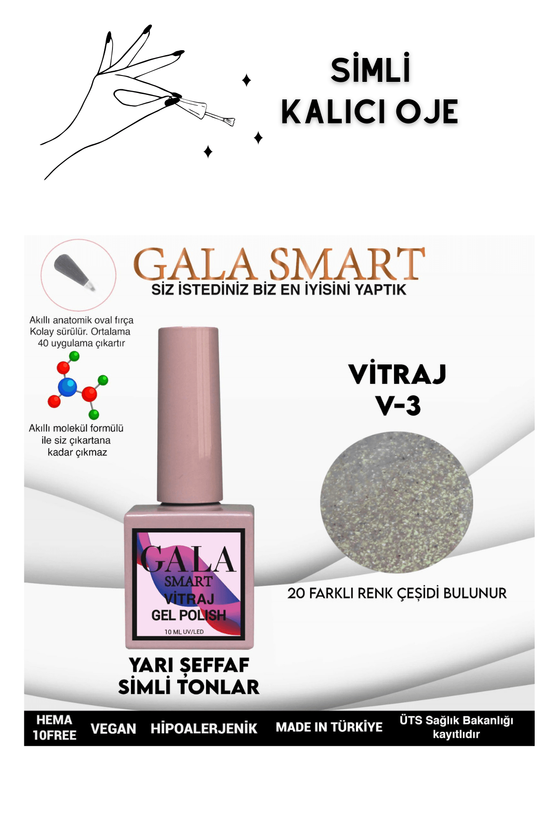 YARI ŞEFFAF SİMLİ VITRAJ KALICI OJE - 3