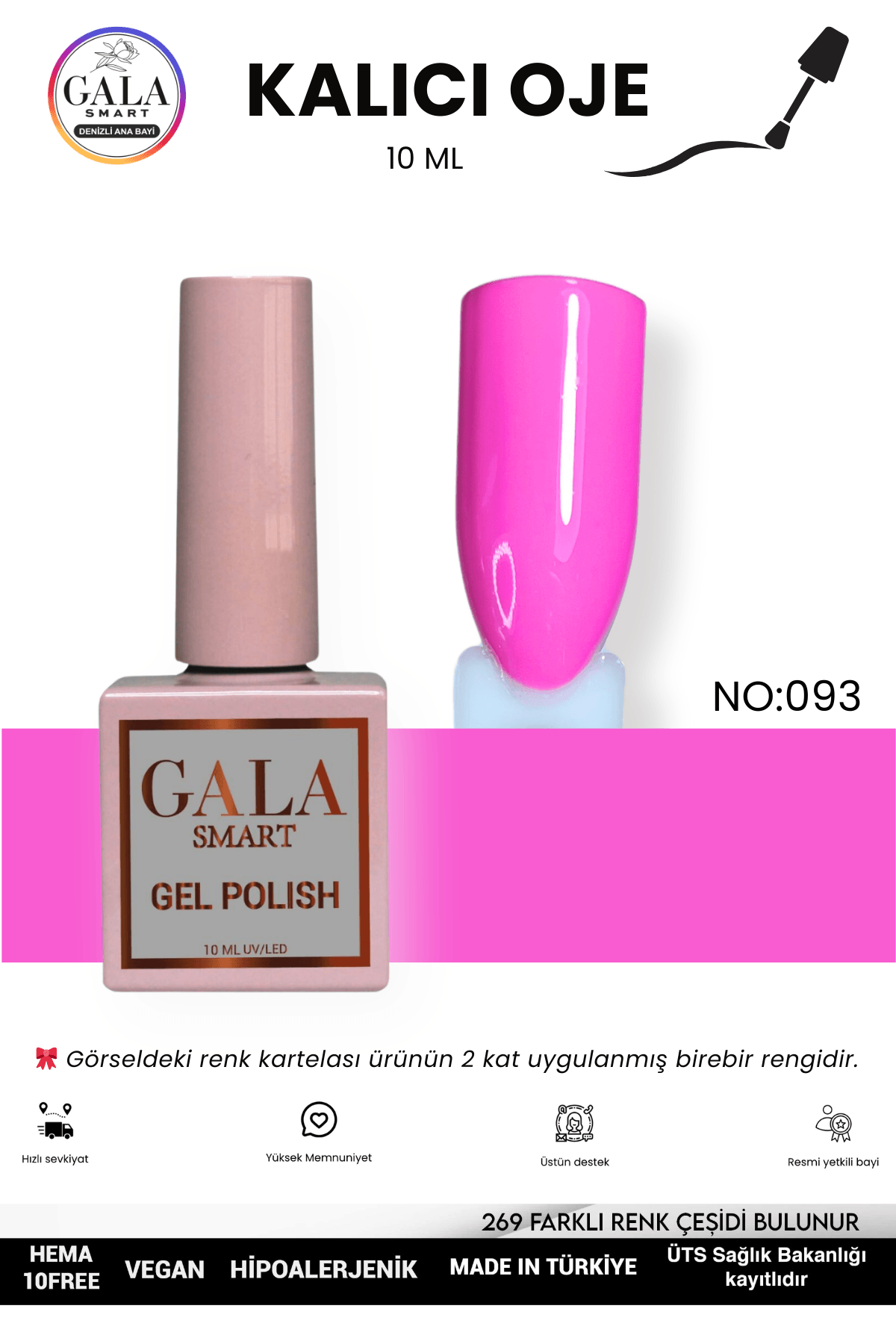 PEMBE KALICI OJE 10 ML - 093