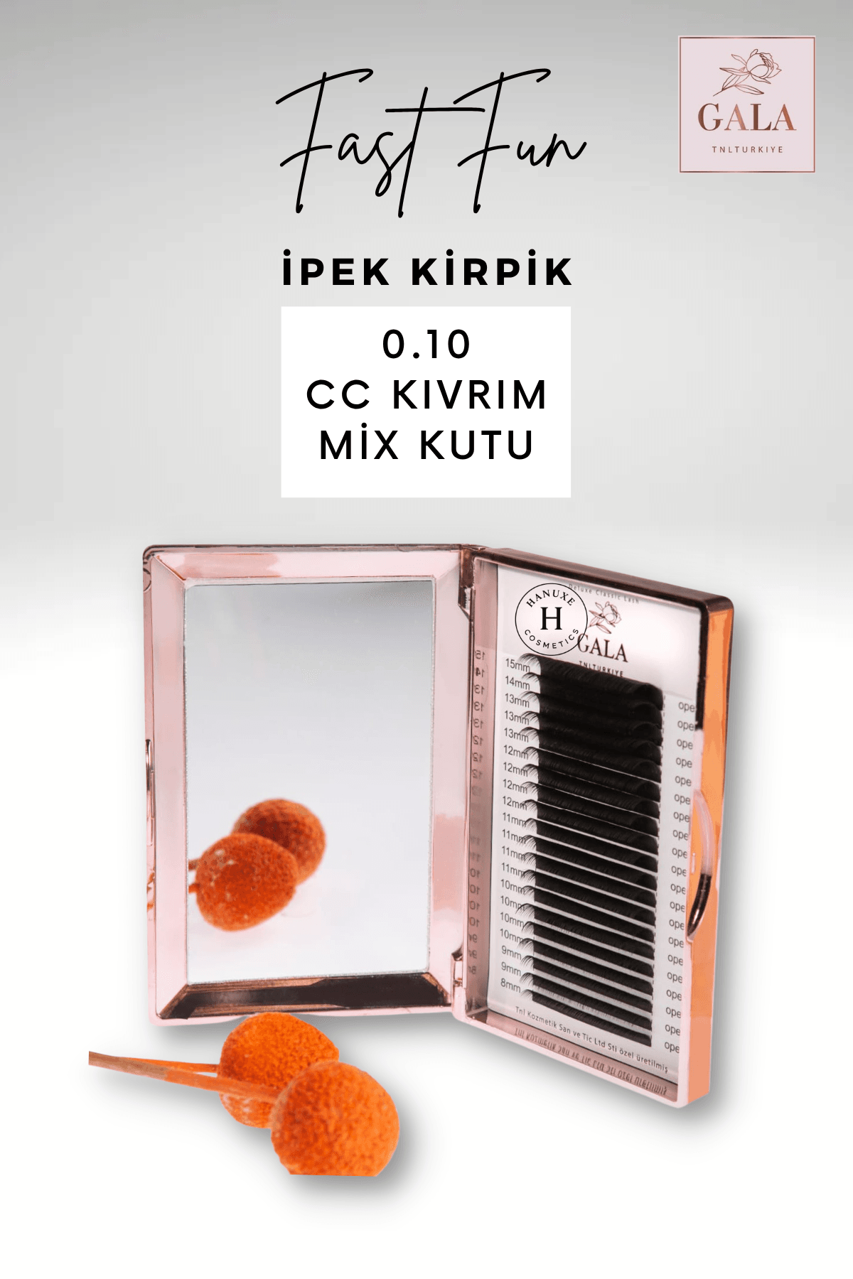 0.10 KALINLIK /  CC KIVRIM / FAST FUN İPEK KİRPİK - 0.10 KALINLIK / CC KIVRIM / MIX KUTU