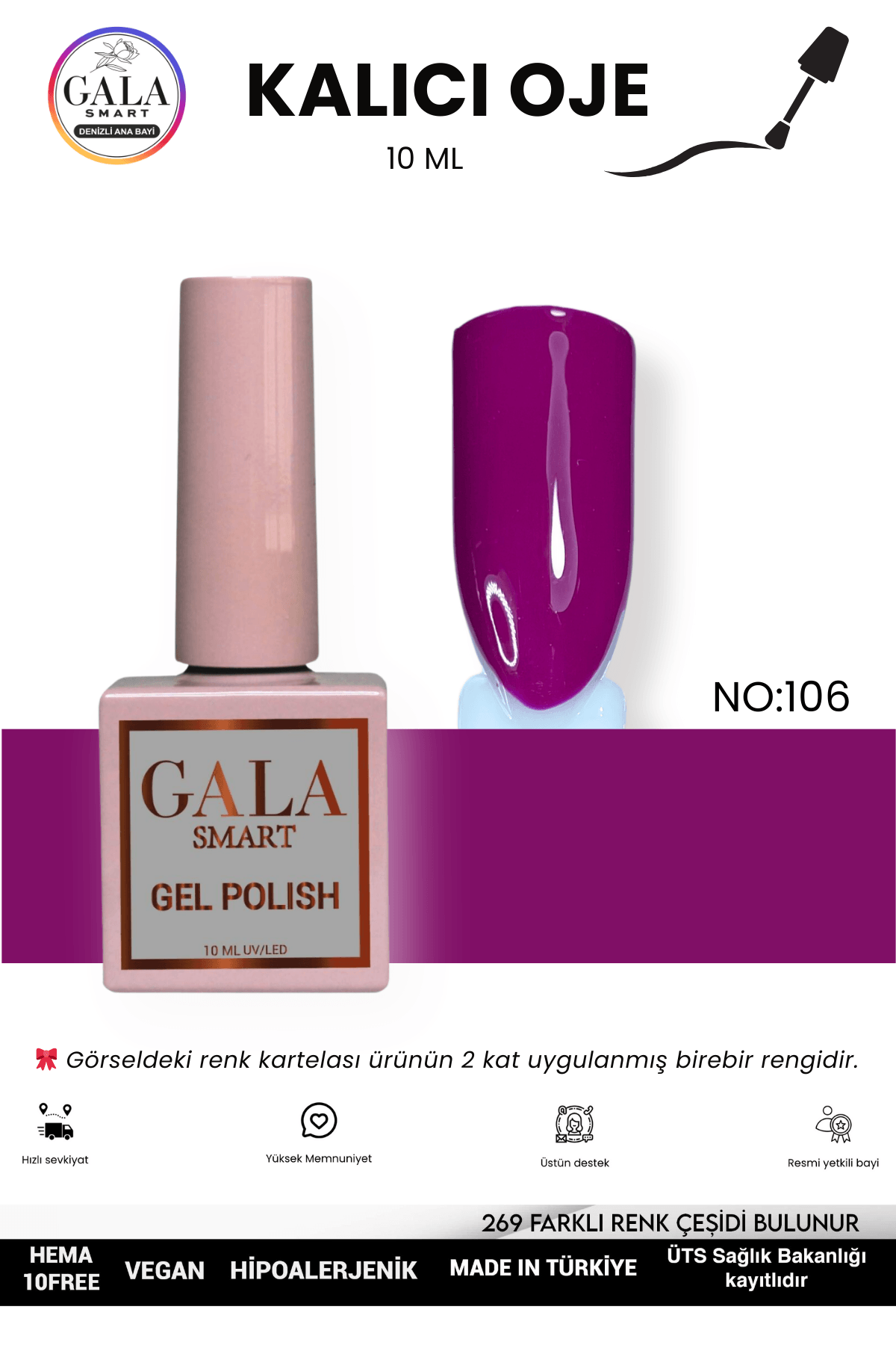MOR KALICI OJE 10 ML - 106