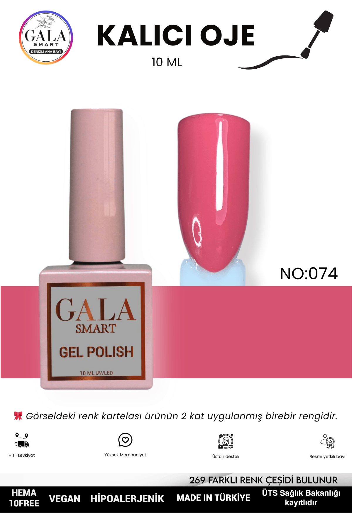 PEMBE KALICI OJE 10 ML - 074