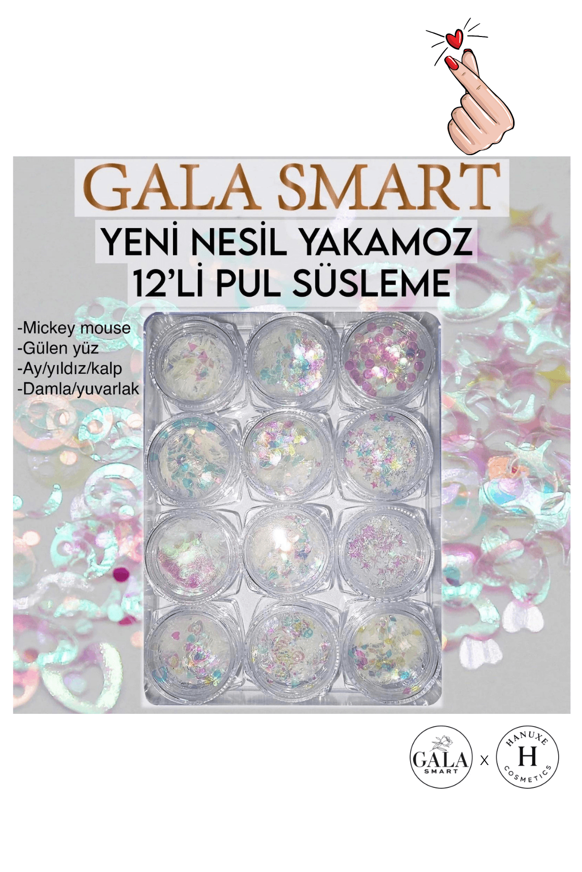 SİM SÜS SETİ 12 Lİ - YAKAMOZ