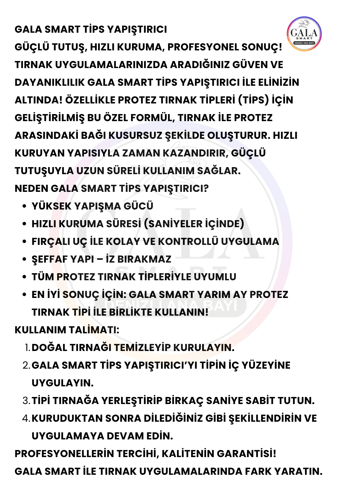Tips Şeffaf Tırnak Yapıştırıcı