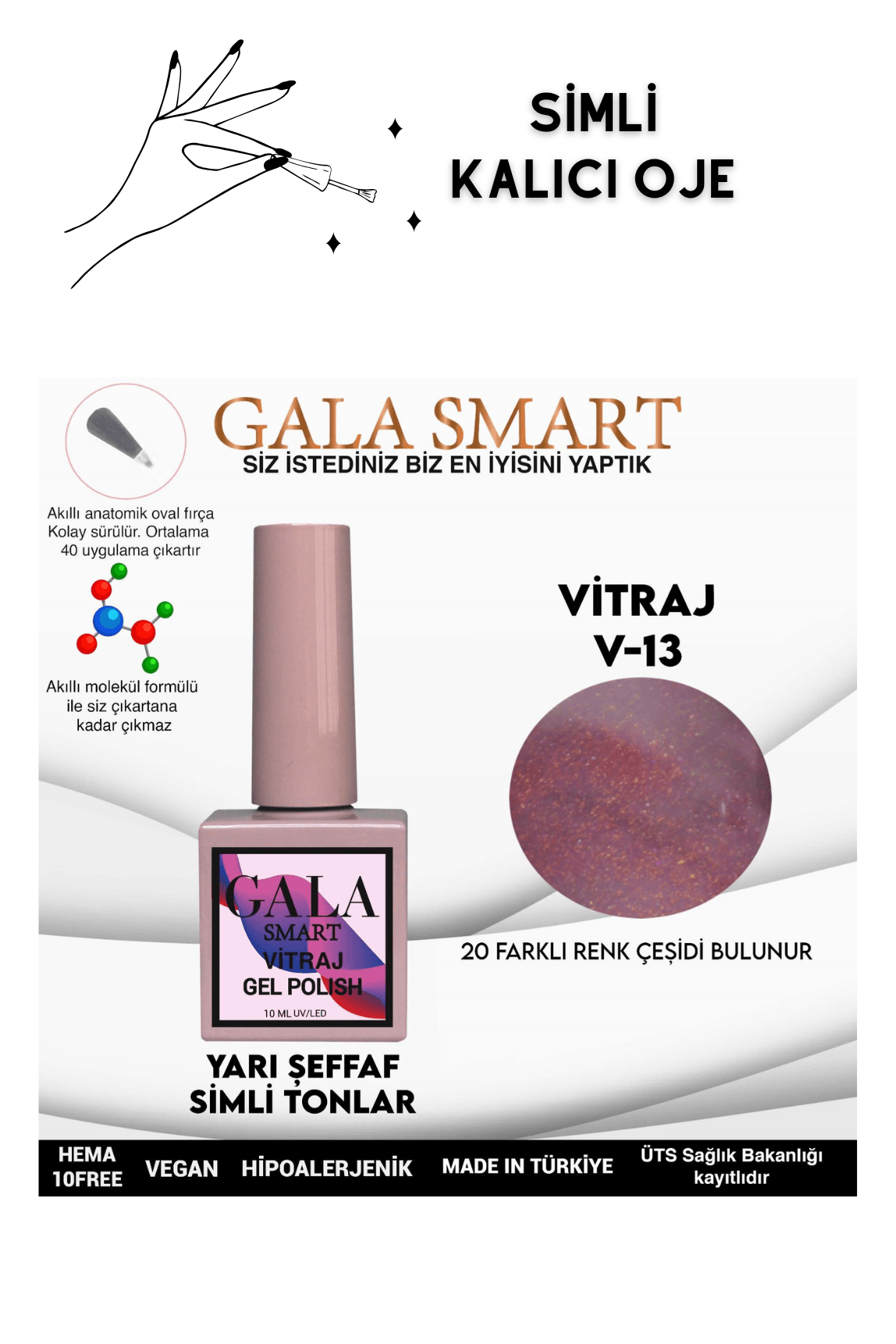 YARI ŞEFFAF SİMLİ VITRAJ KALICI OJE - 13