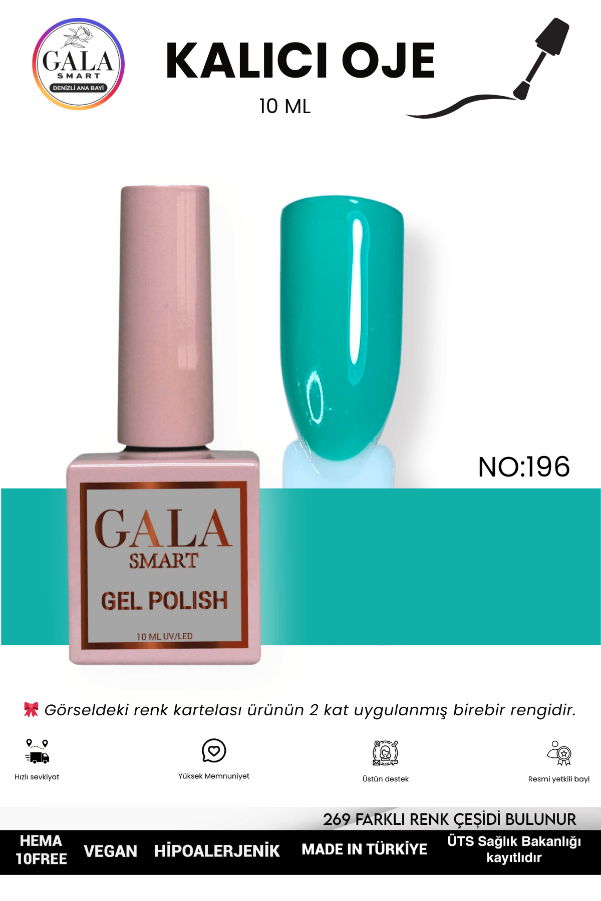 MAVİ KALICI OJE 10 ML - 196
