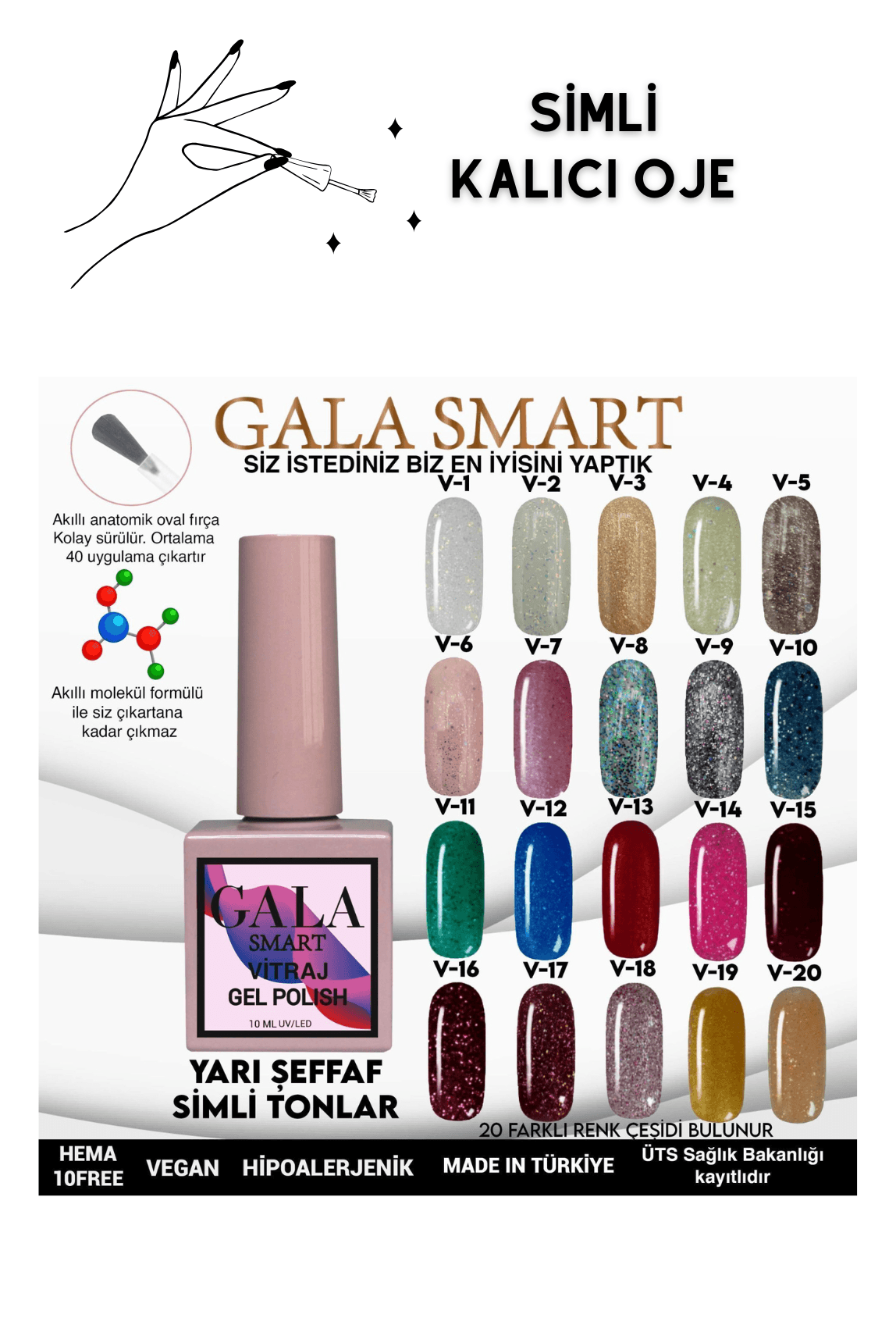 YARI ŞEFFAF SİMLİ VITRAJ KALICI OJE