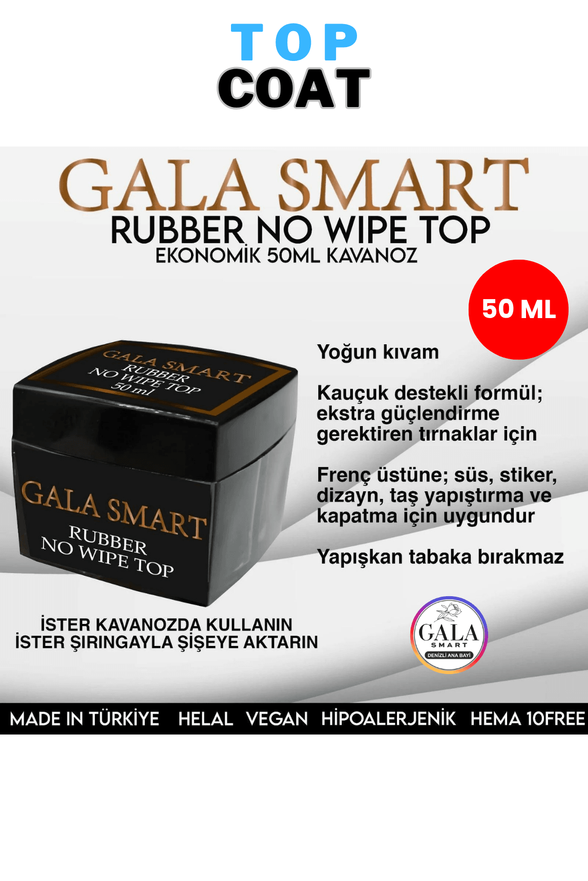 50 ML Base & Top Coat Çeşitleri
