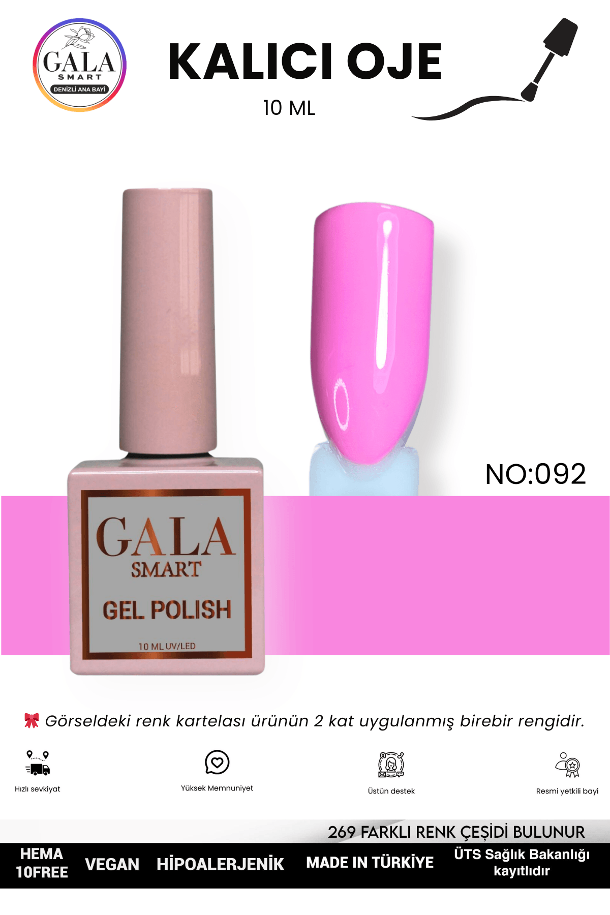 PEMBE KALICI OJE 10 ML - 092