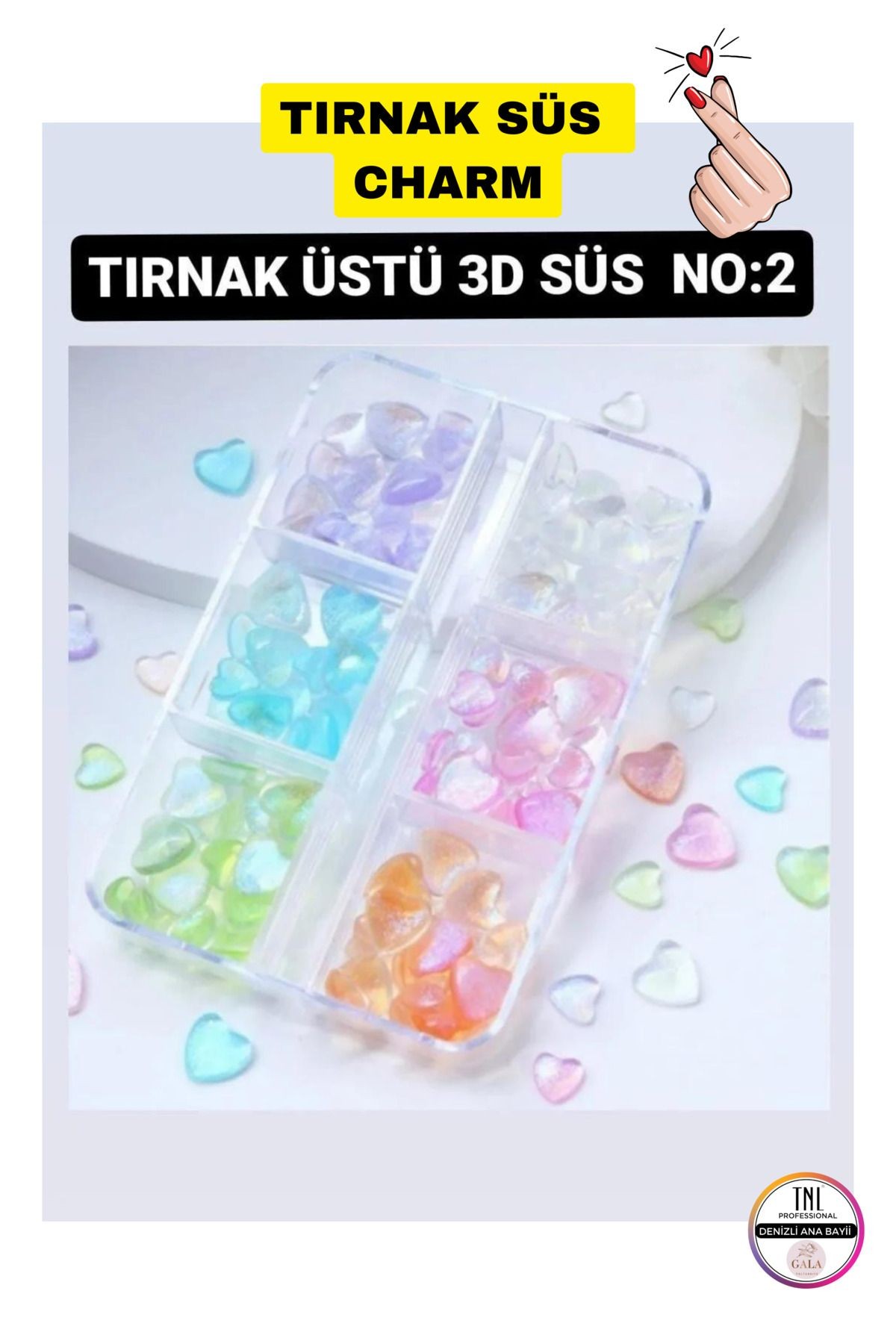 CHARM 3 BOYUTLU TIRNAK SÜS - f