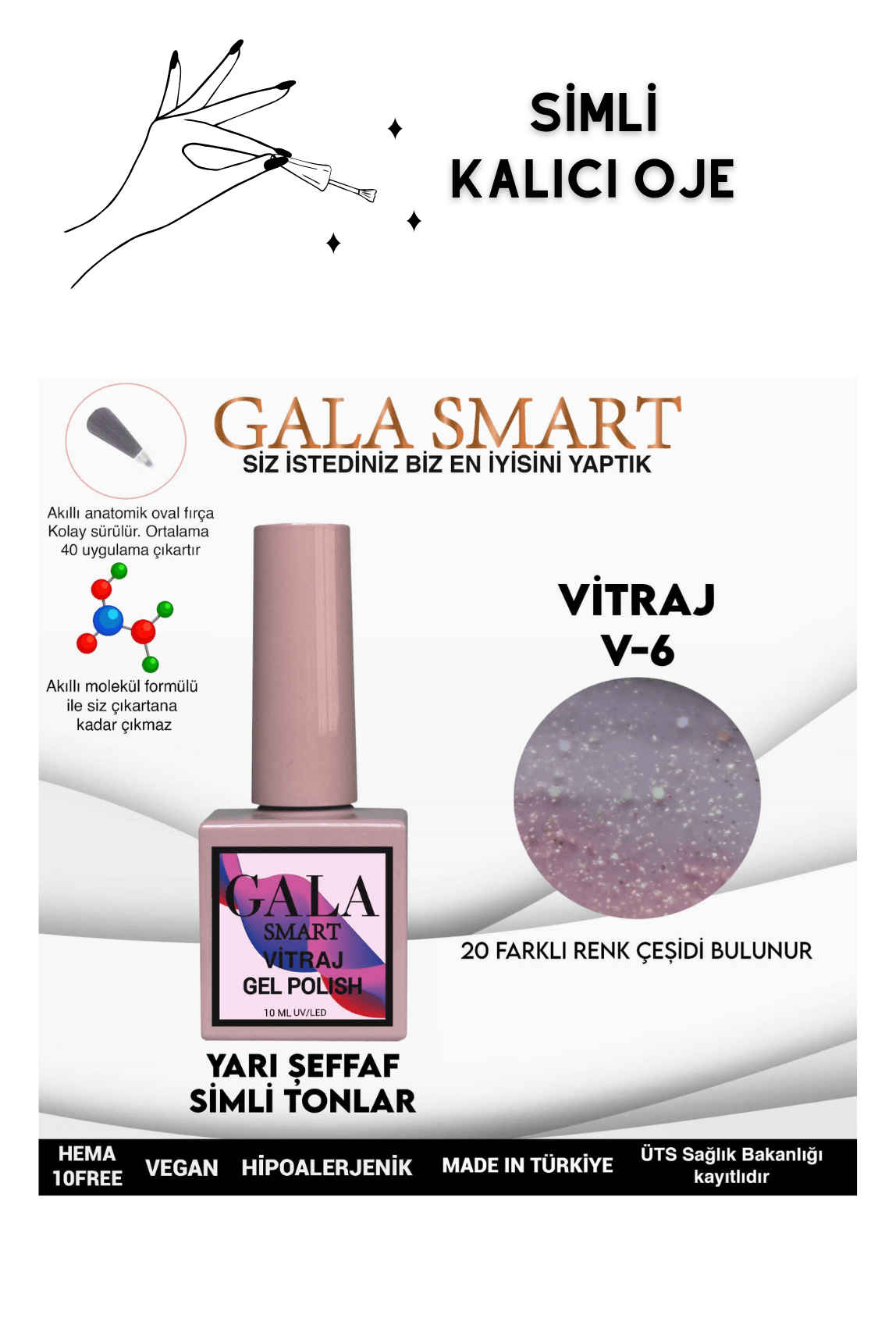 YARI ŞEFFAF SİMLİ VITRAJ KALICI OJE - 6