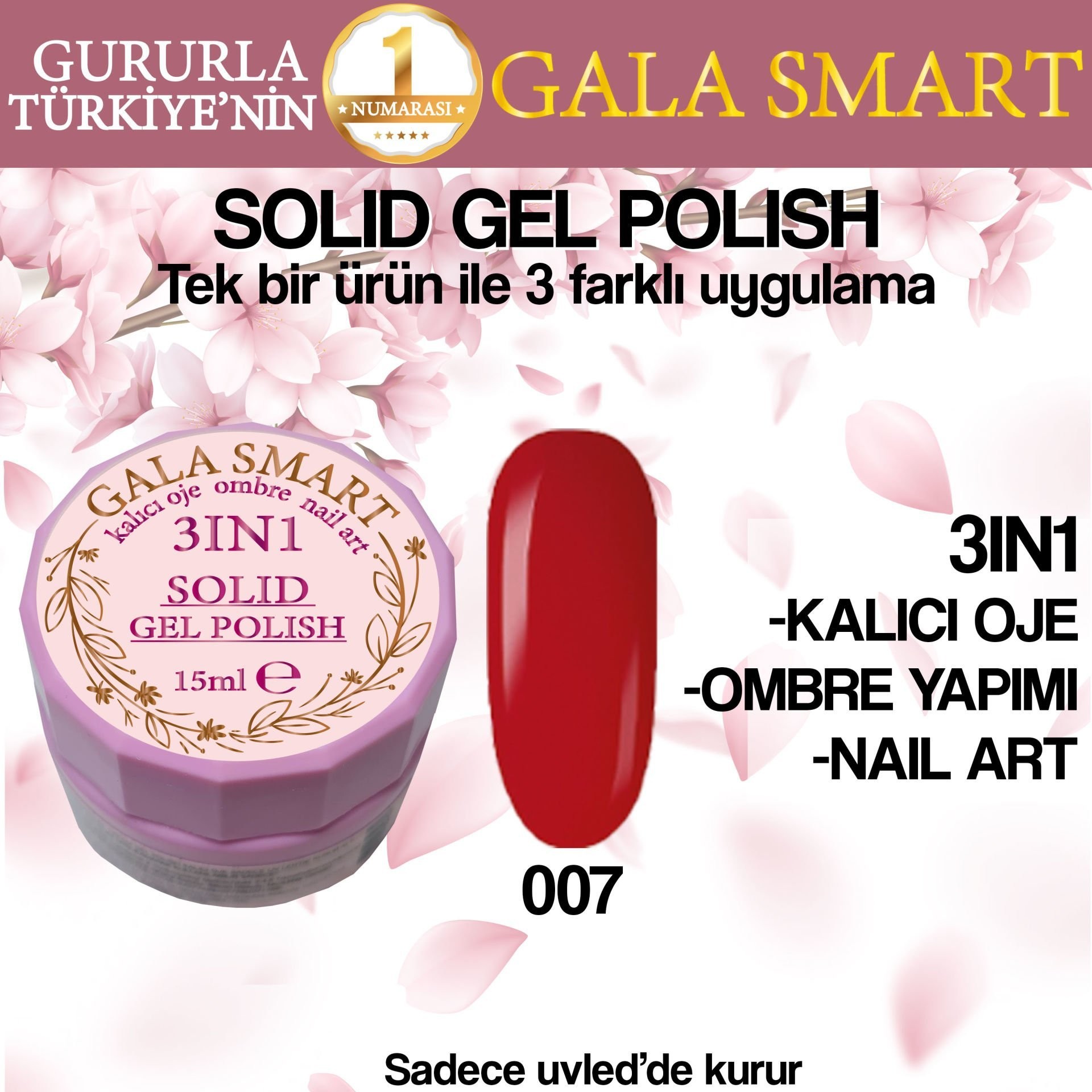 KREM KALICI OJE 15 ML  - 07 kırmızı
