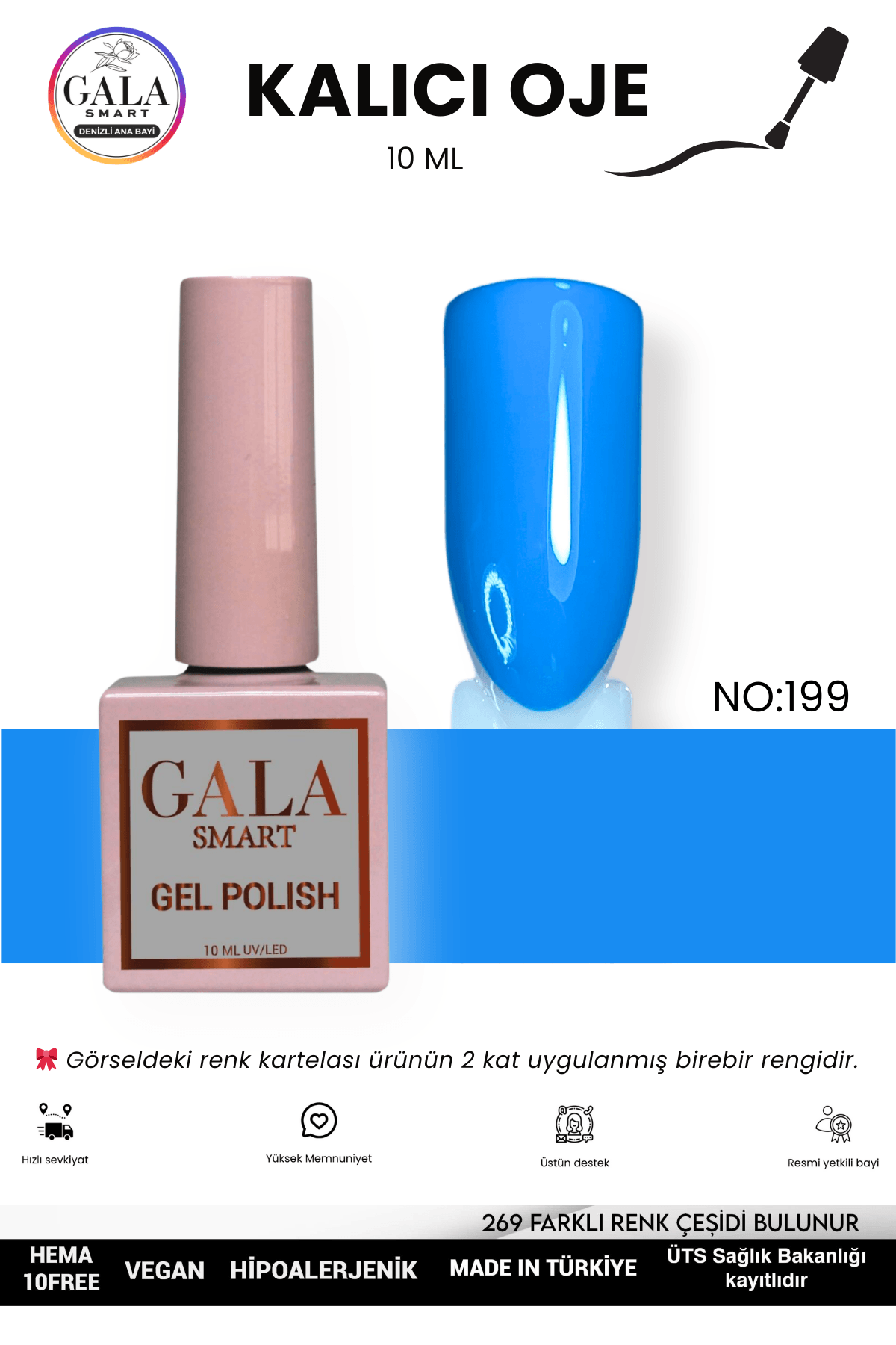 MAVİ KALICI OJE 10 ML - 199