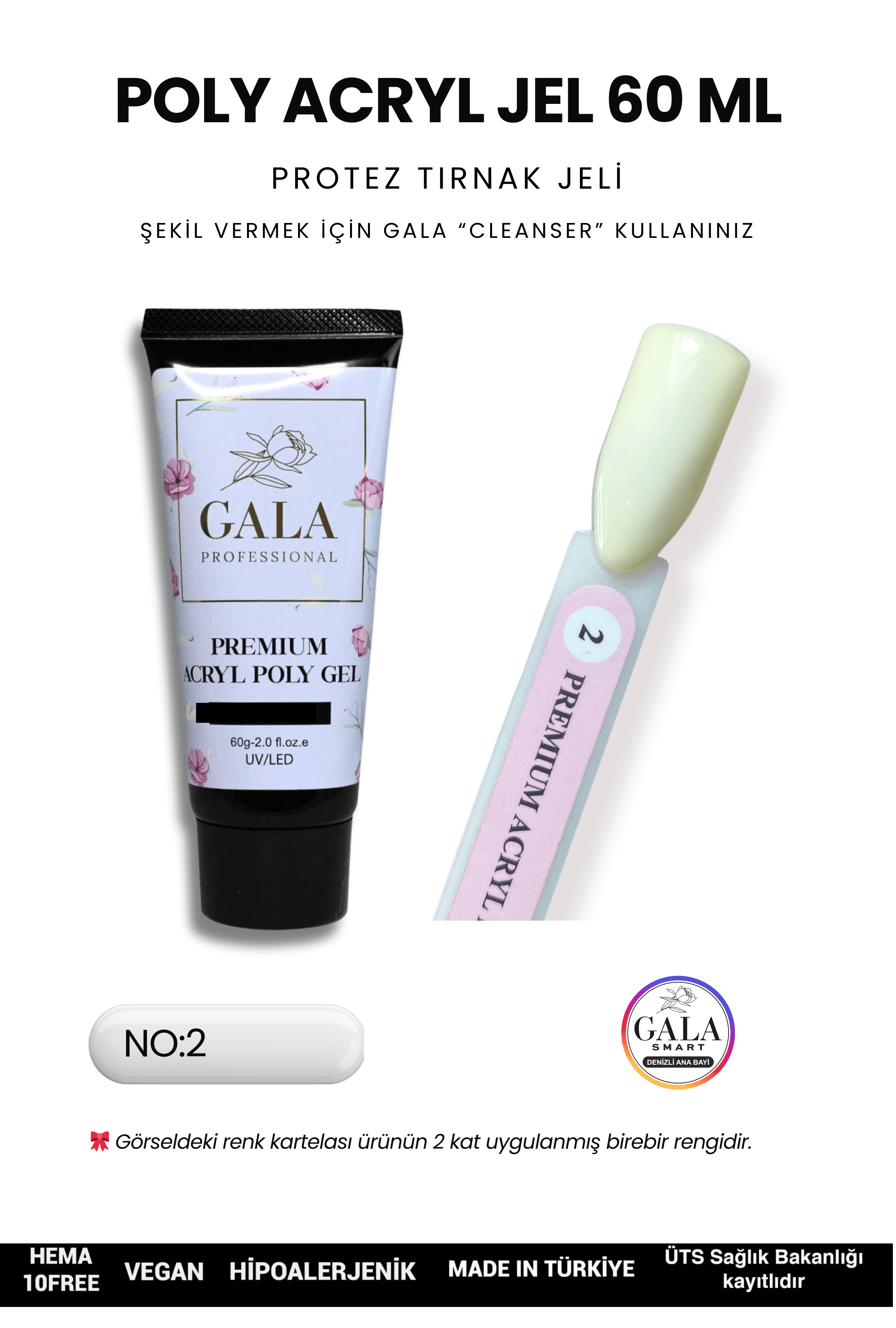 ACRYL POLY JEL PREMIUM 60 ML PROTEZ TIRNAK JELİ - 2