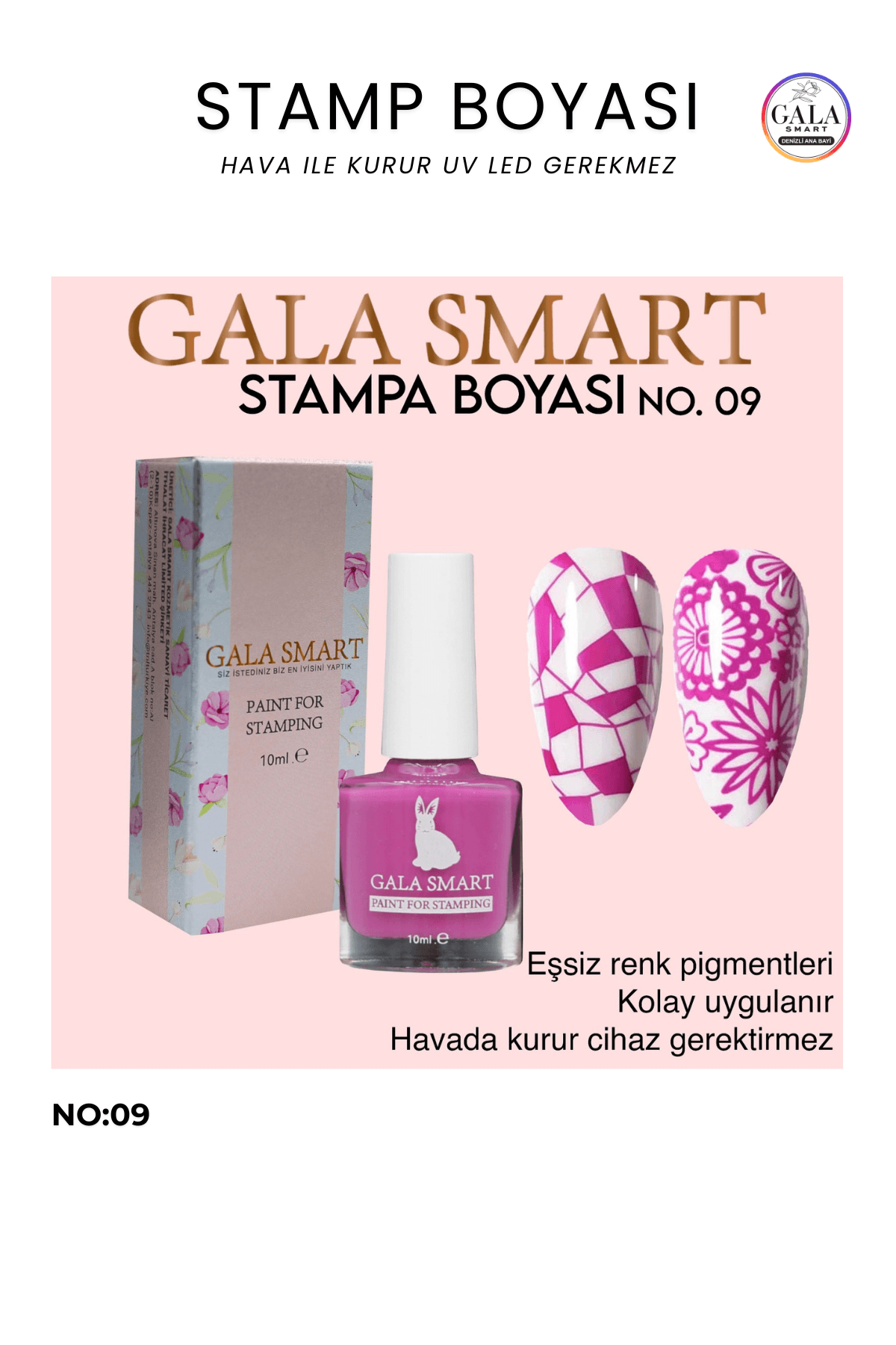 Stamp Boyası - 09 KOYU PEMBE
