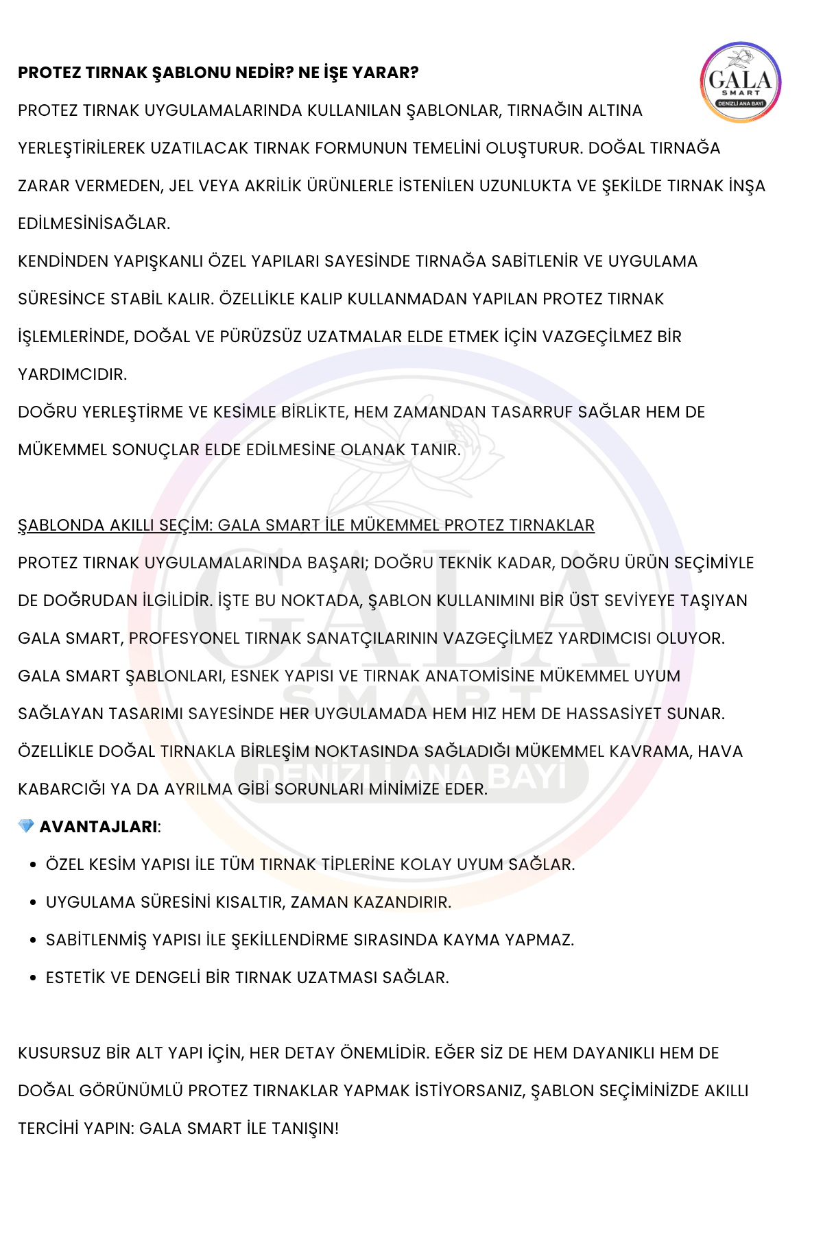 Protez Tırnak Şablonu