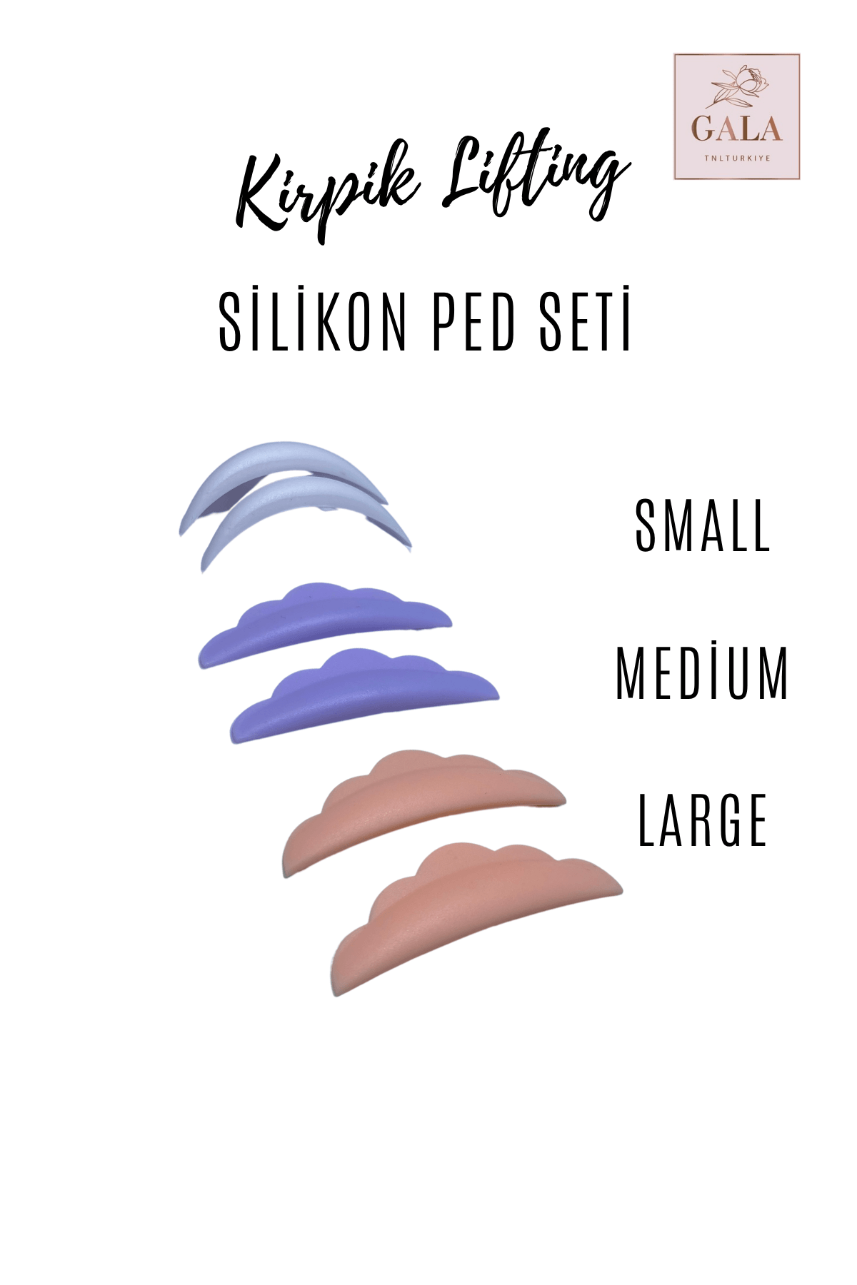 LIFTING SİLİKON PED BİGUDİ SETİ - 3 BOY BİGUDİ SETİ