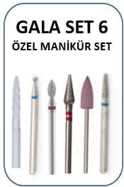 MANİKÜR PEDİKÜR TEMEL UÇ SET EKONOMİK PAKET - TEMEL UÇ SET NO:6
