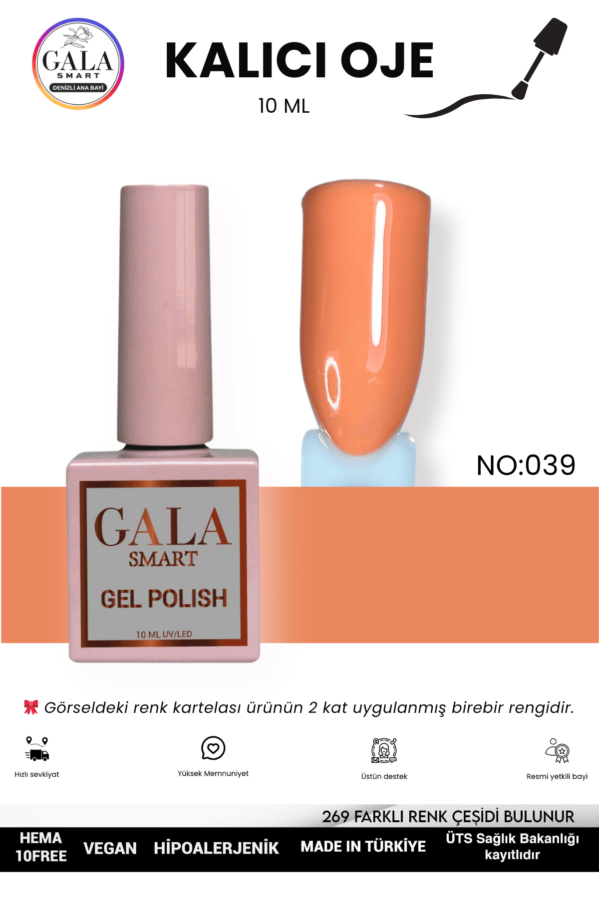 DOĞAL TONLU KALICI OJE 10 ML  - 039