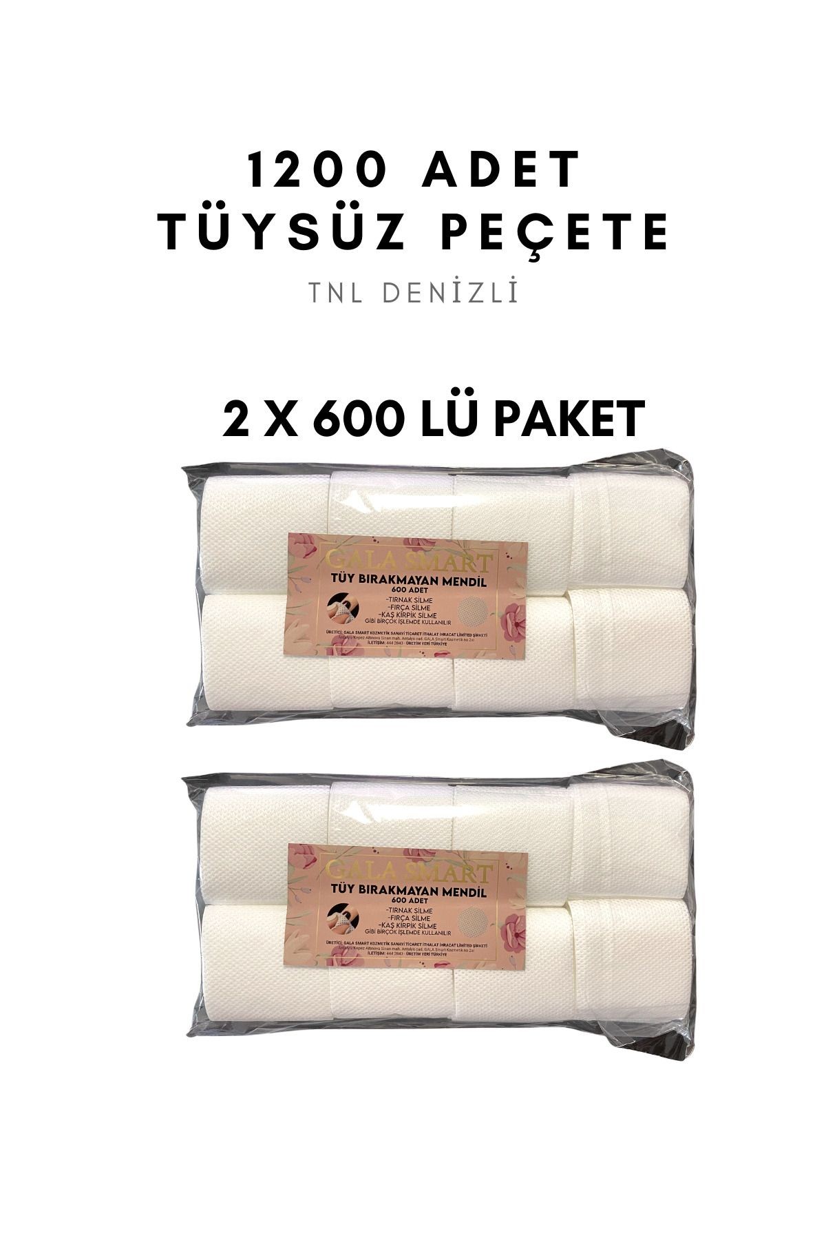Tüysüz Peçete Mendil 1200 Adet