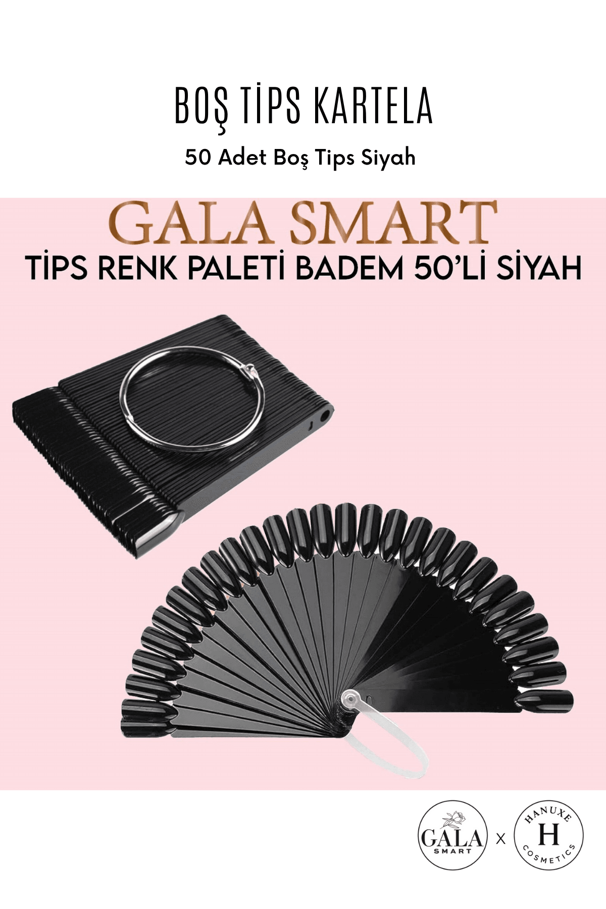BOŞ TIPS KARTELA - 50Lİ BADEM SİYAH TIPS
