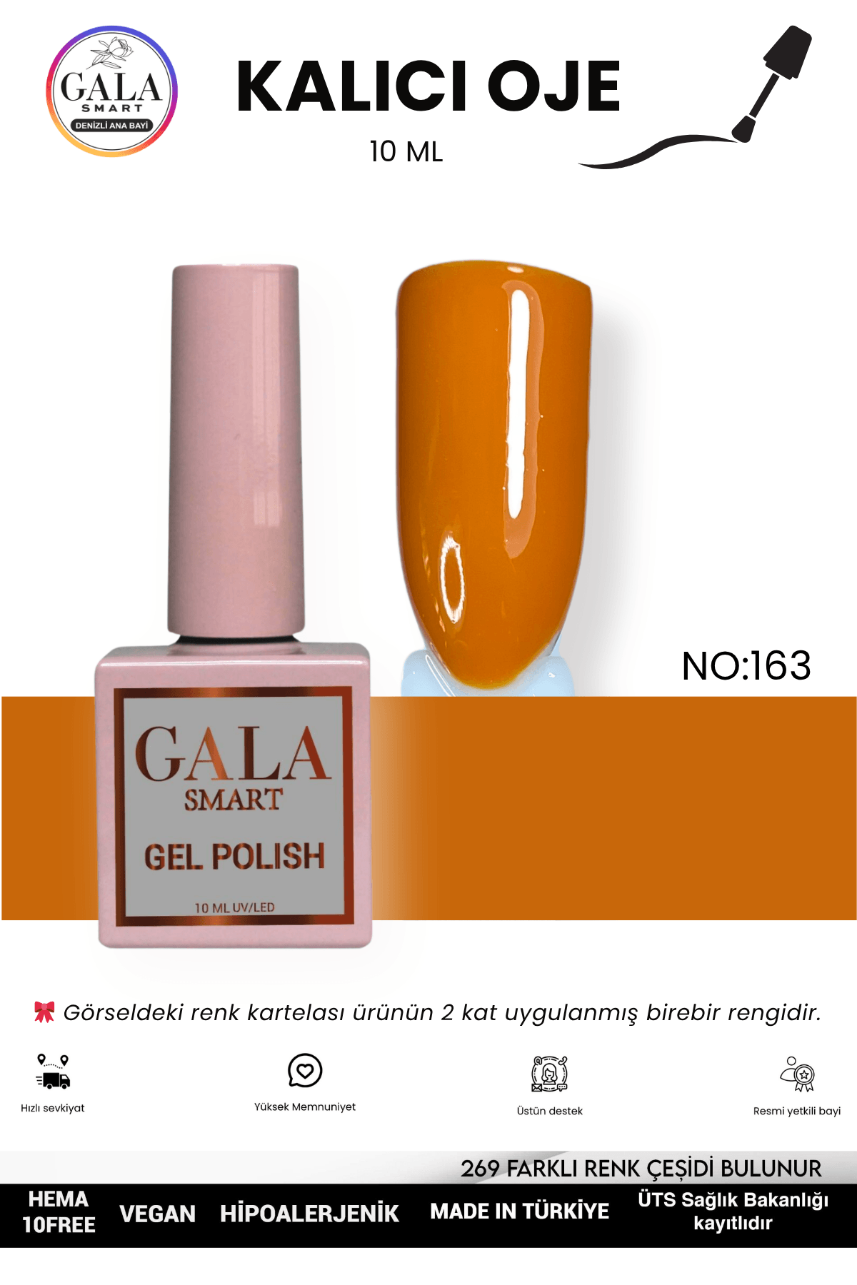 TURUNCU KALICI OJE 10 ML - 163