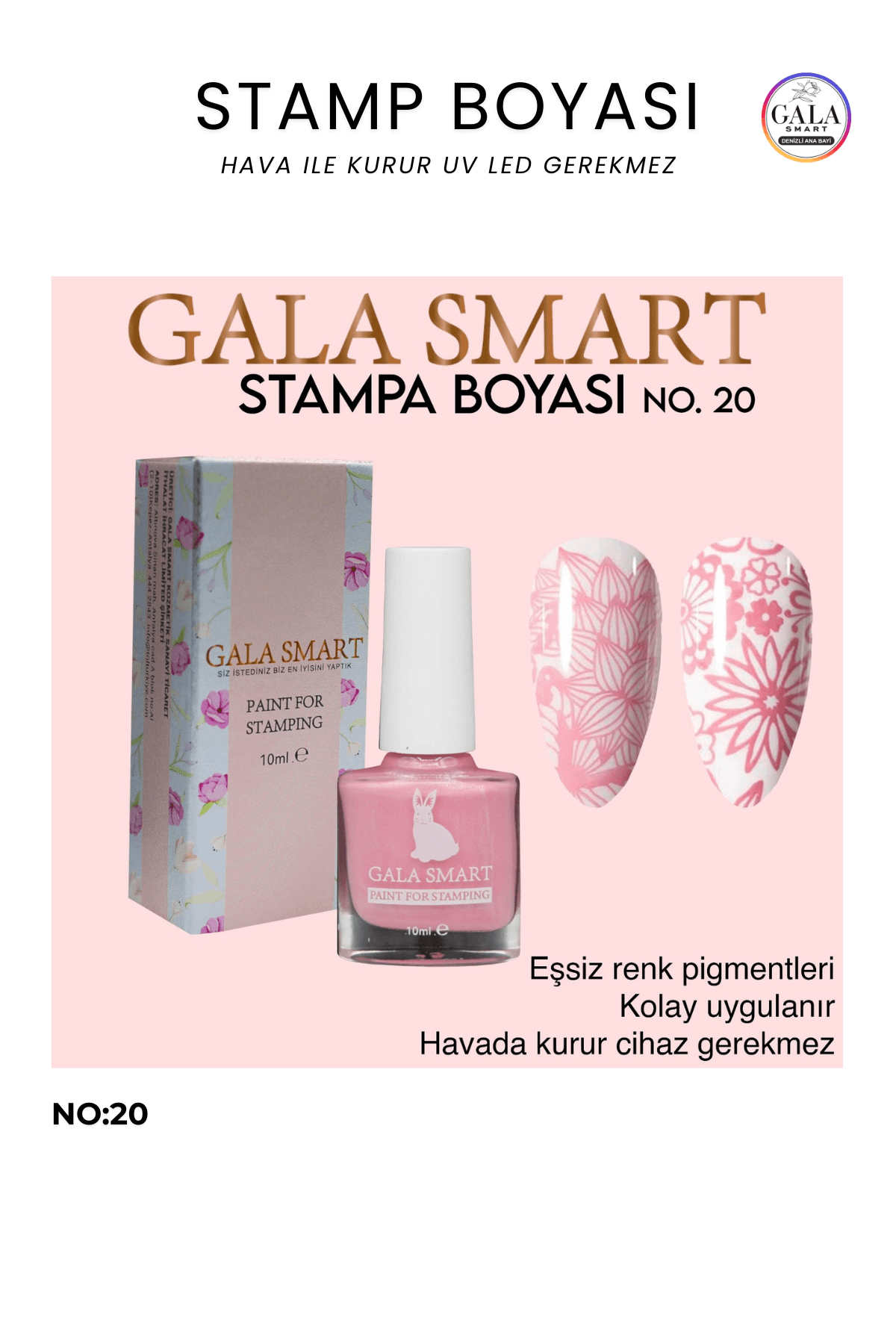 Stamp Boyası - 20 AÇIK PEMBE