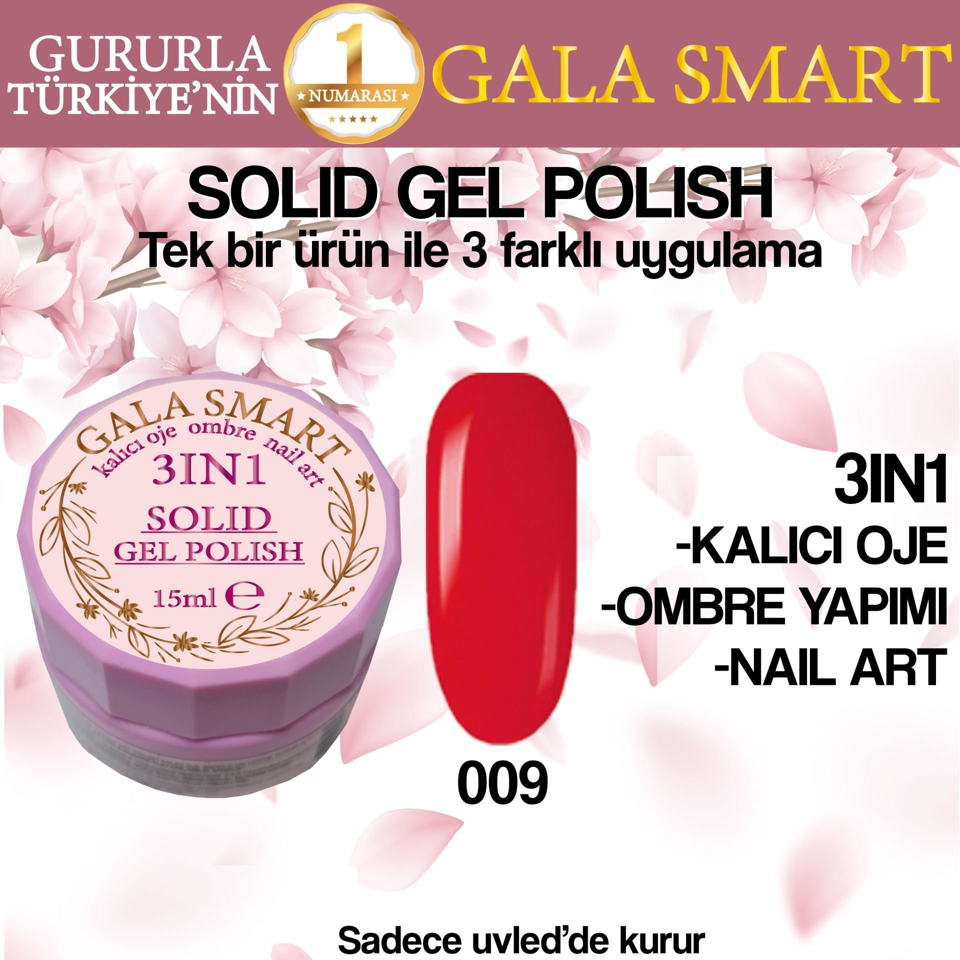 KREM KALICI OJE 15 ML  - 09 kırmızı