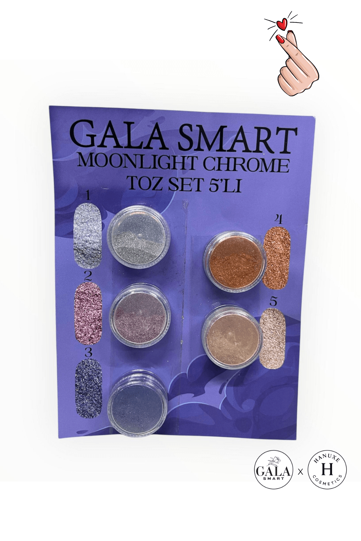 KROM TOZ SETİ  - MOONLIGHT KROM SET