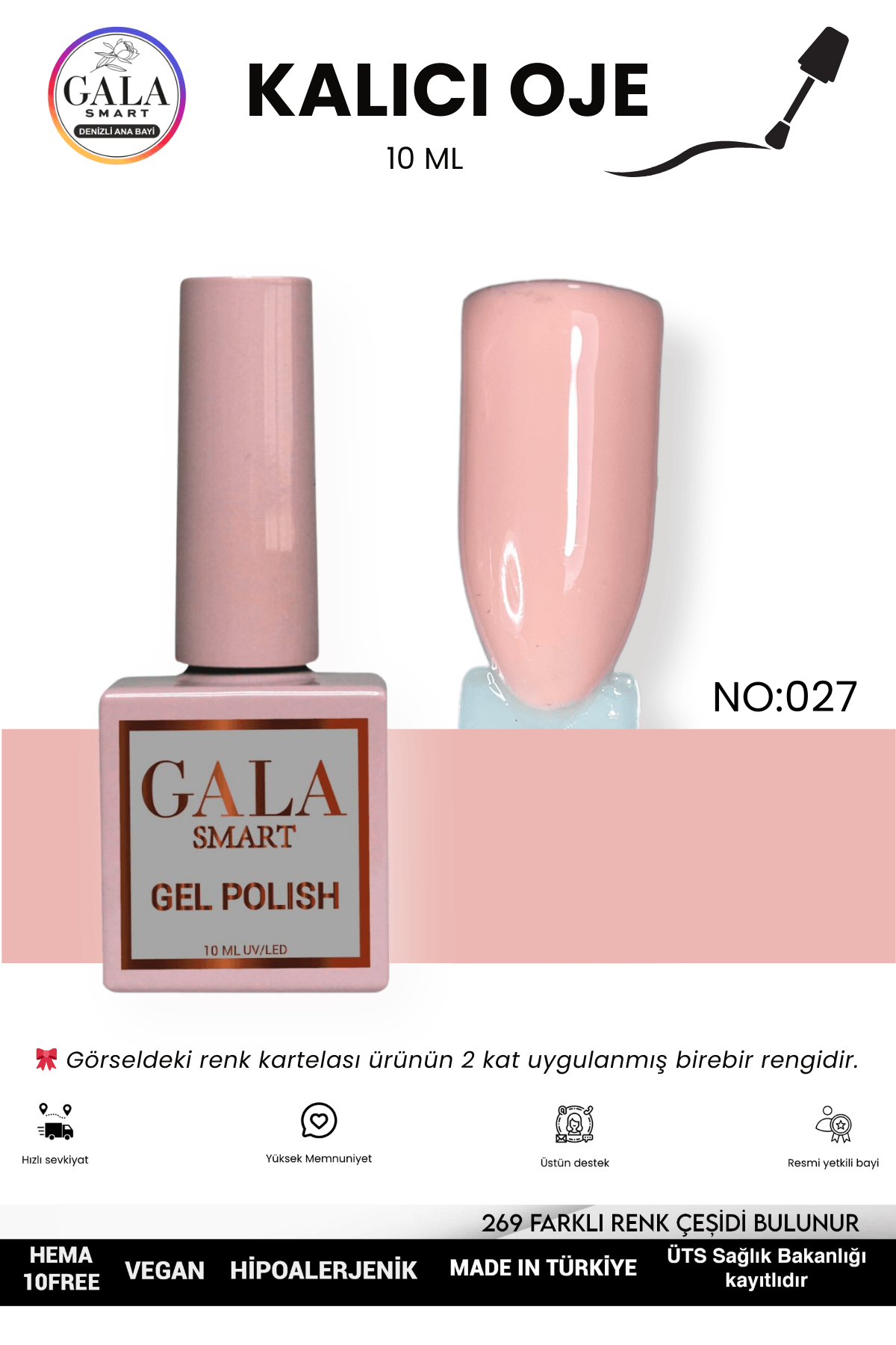 PEMBE KALICI OJE 10 ML - 027