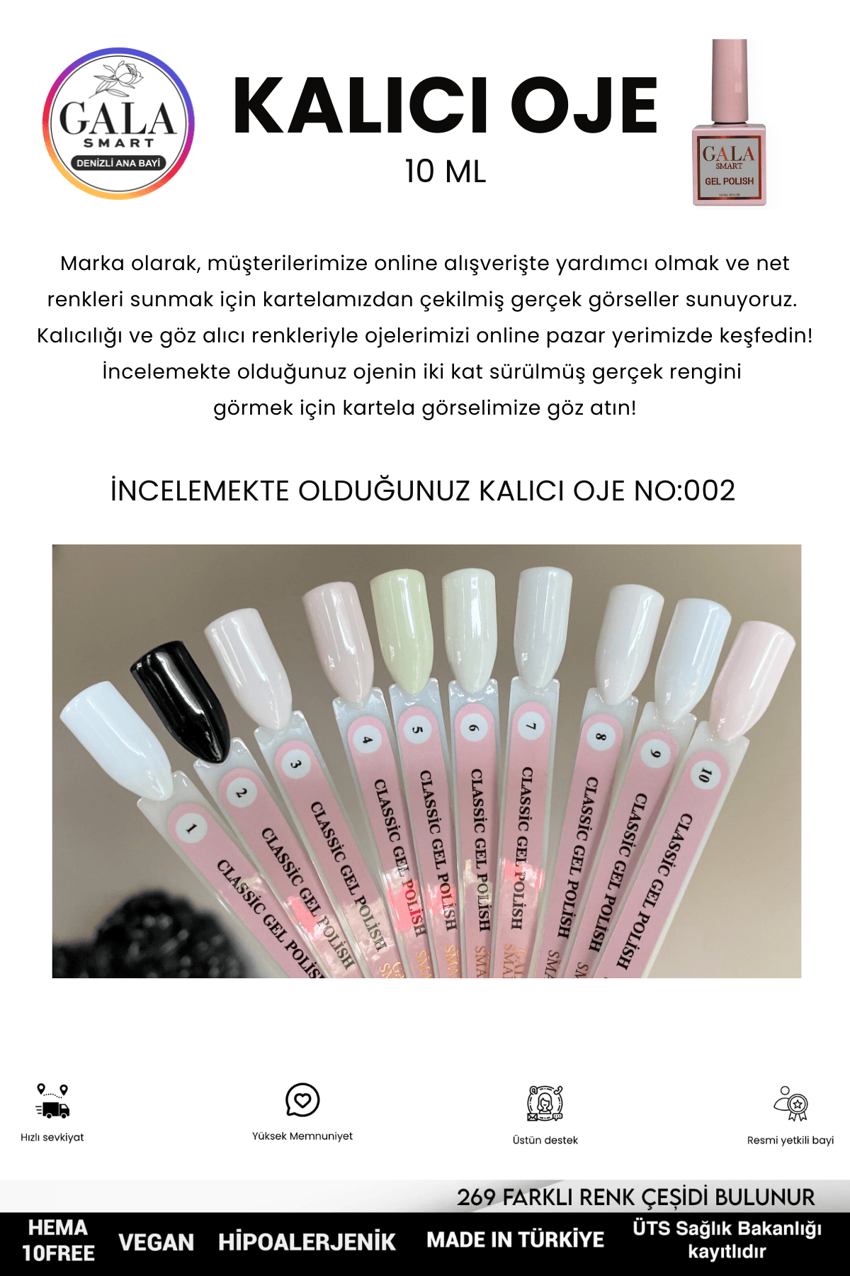 SİYAH KALICI OJE 10 ML