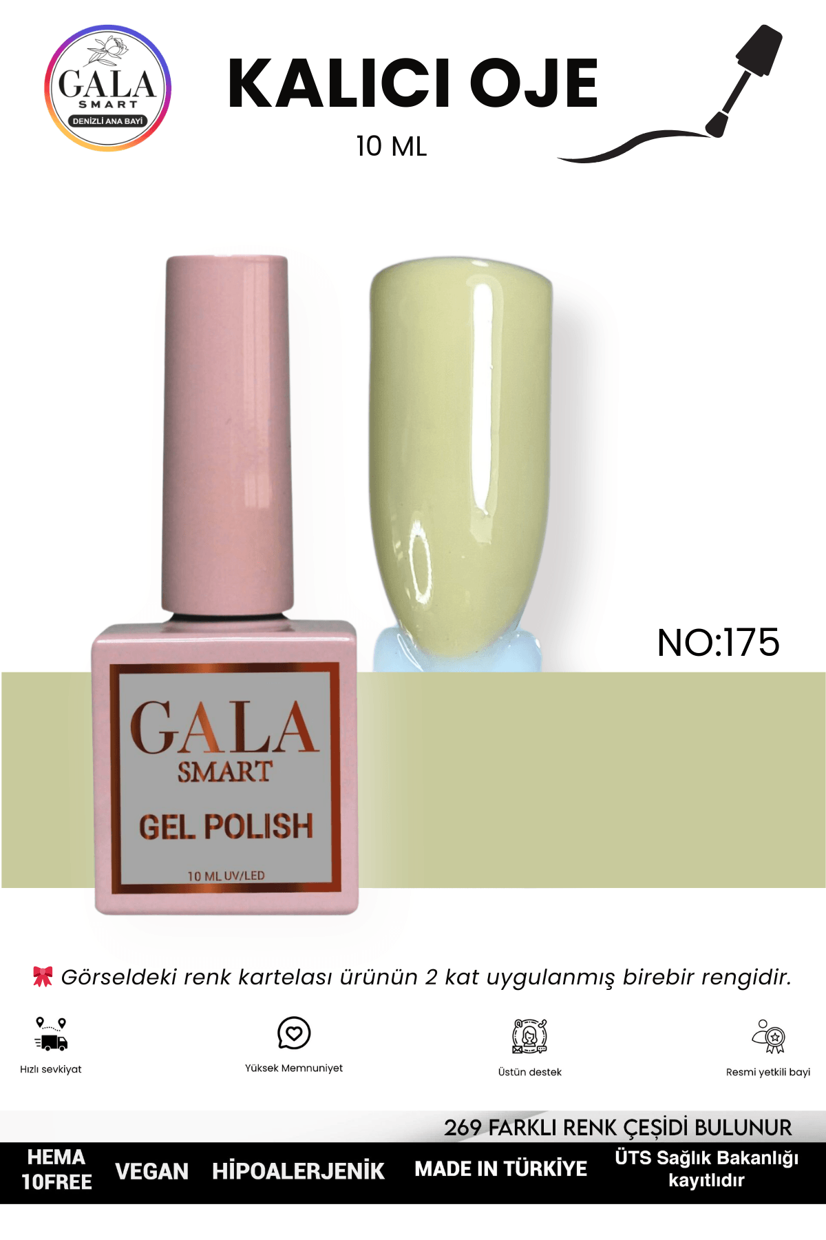 YEŞİL KALICI OJE 10 ML - 175