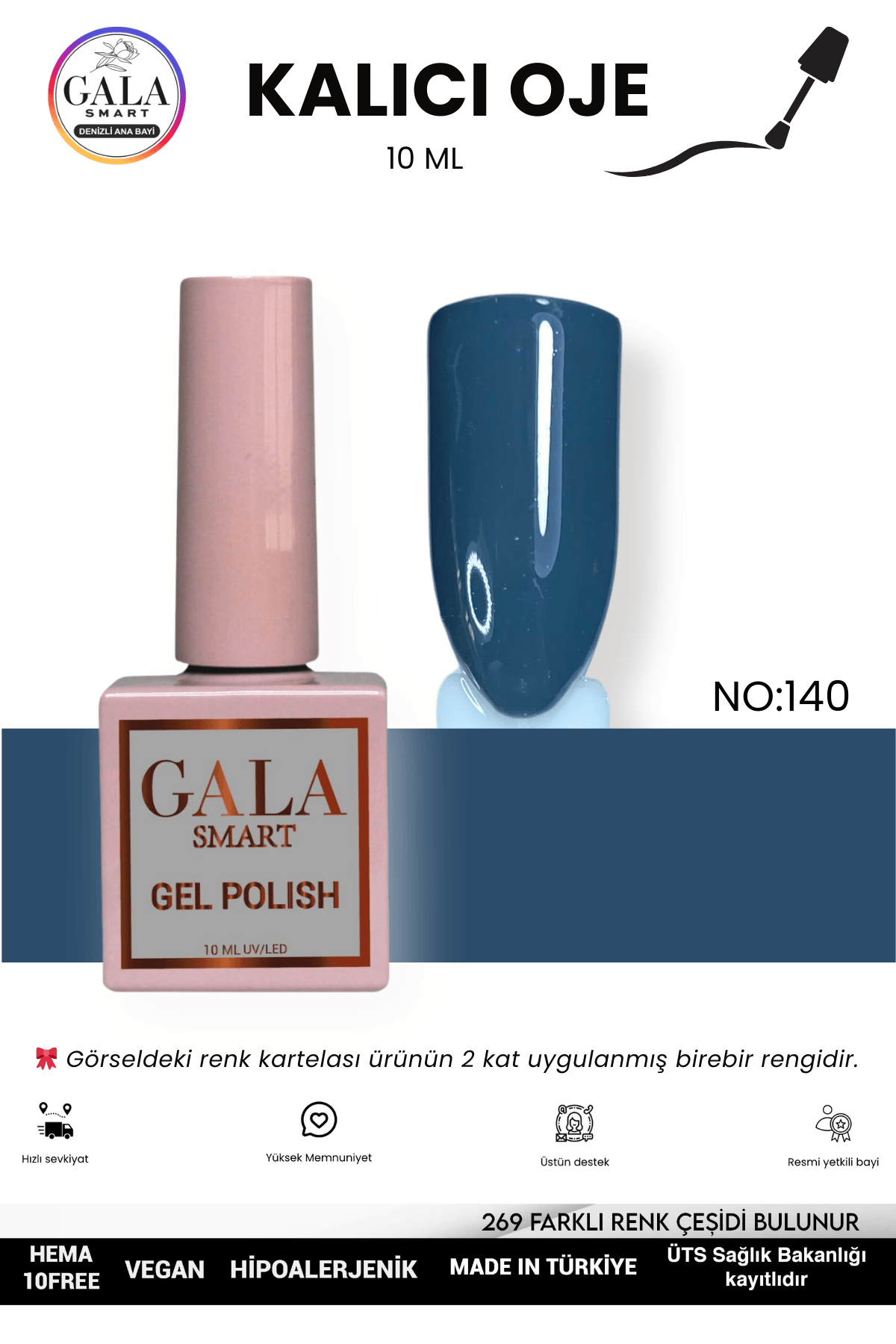 GRİ KALICI OJE 10 ML - 140