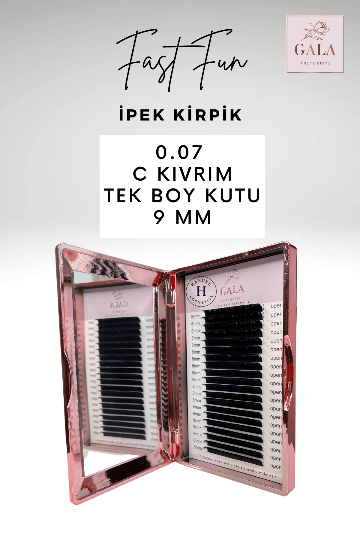 0.07 KALINLIK /  C KIVRIM / FAST FUN İPEK KİRPİK