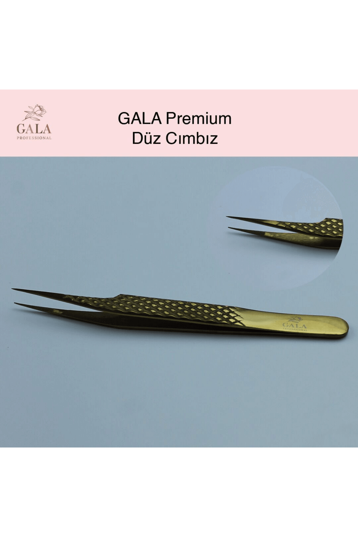 İPEK KİRPİK CIMBIZI - DÜZ GOLD