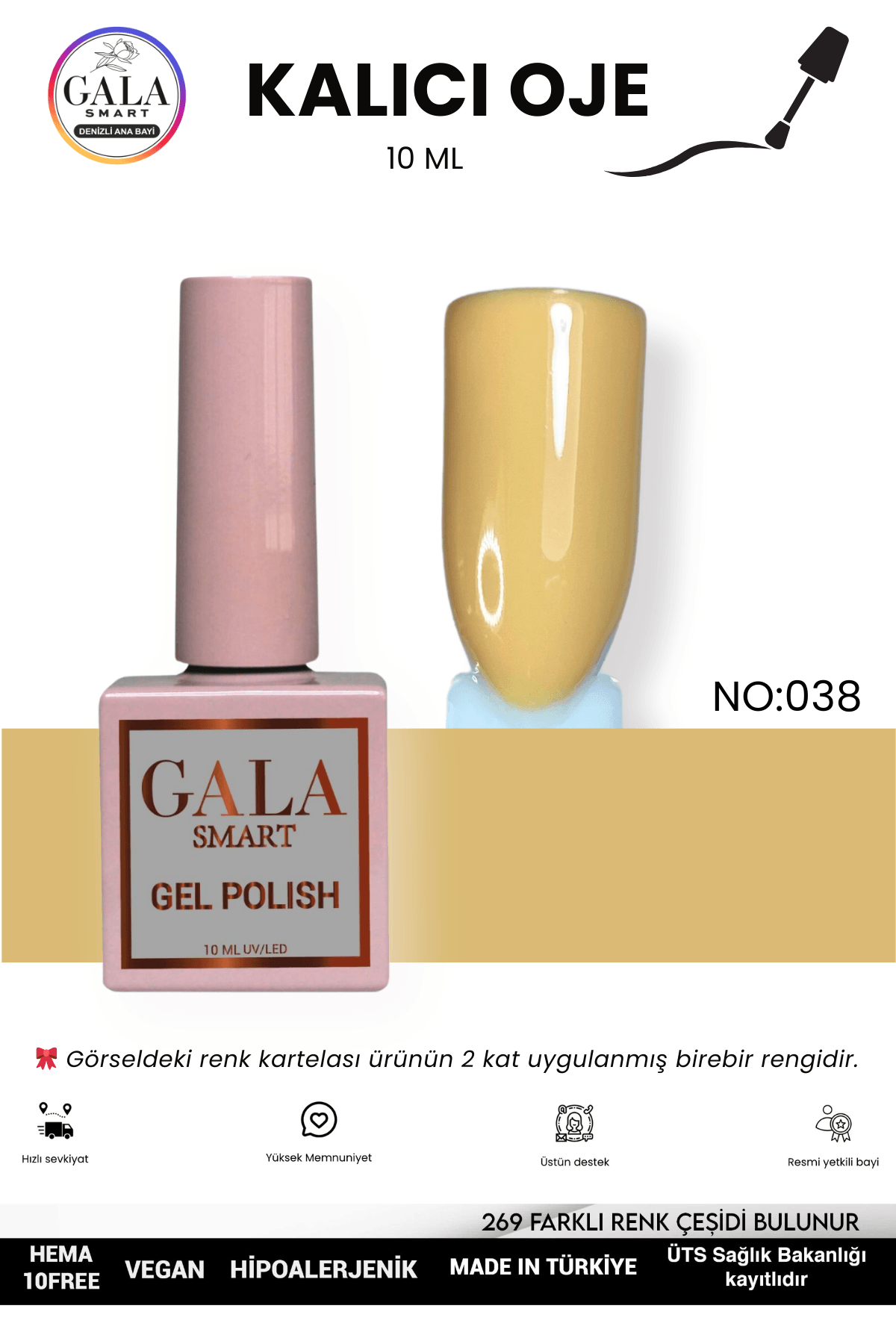 DOĞAL TONLU KALICI OJE 10 ML  - 038