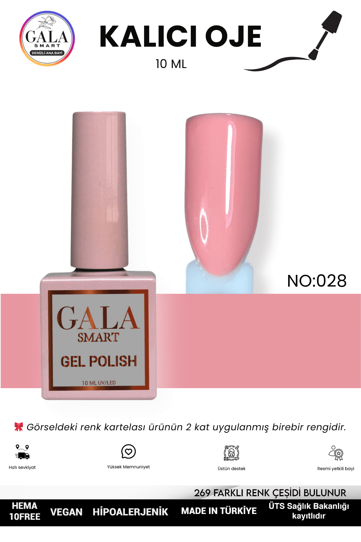 PEMBE KALICI OJE 10 ML - 028