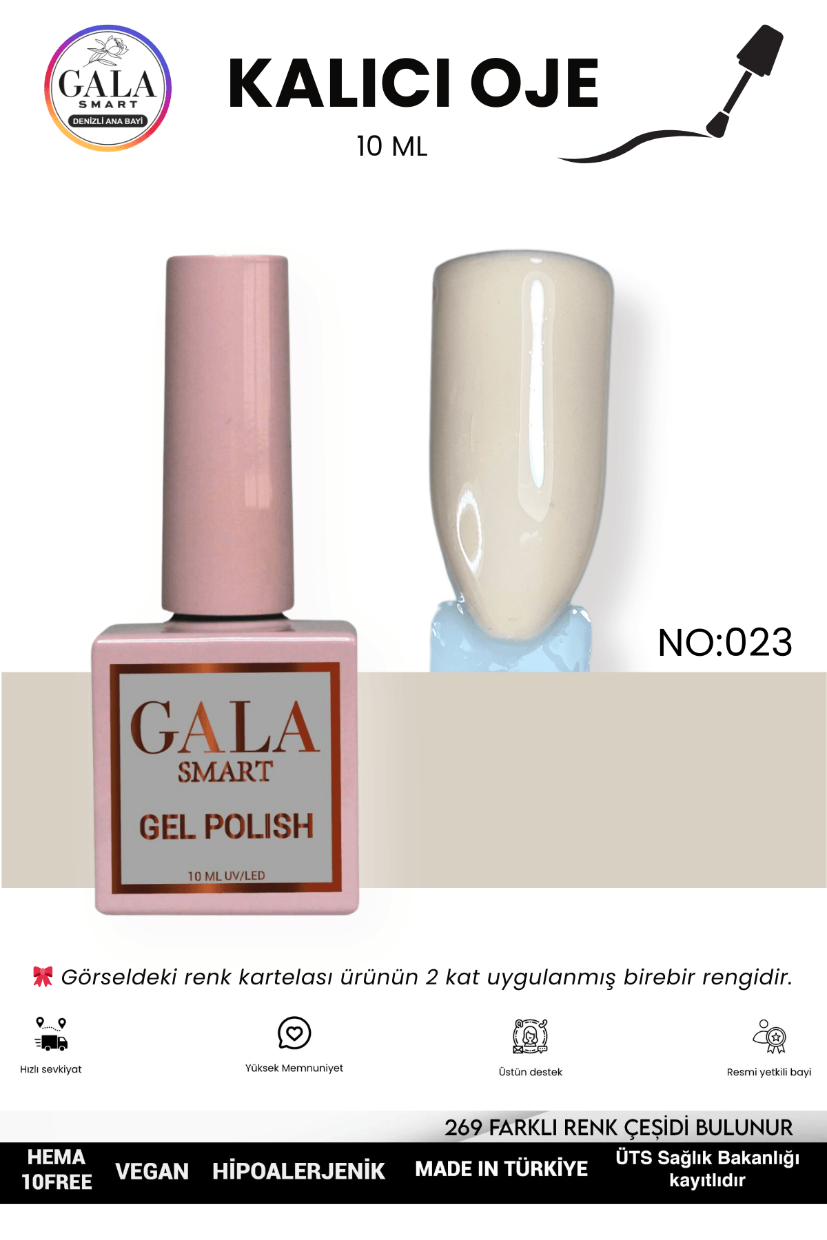 DOĞAL TONLU KALICI OJE 10 ML  - 023