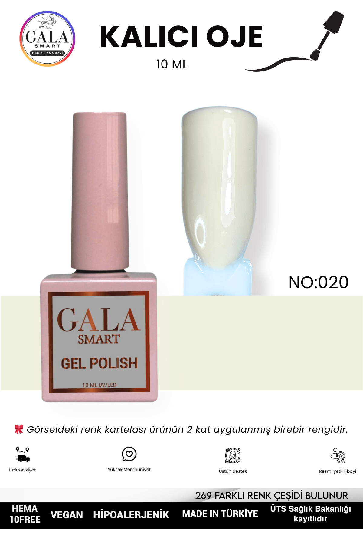 DOĞAL TONLU KALICI OJE 10 ML  - 020