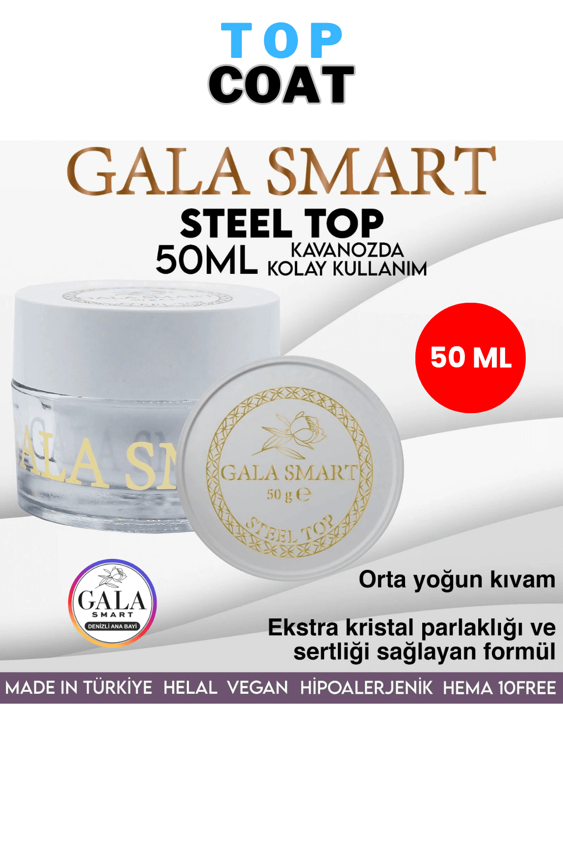 50 ML Base & Top Coat Çeşitleri