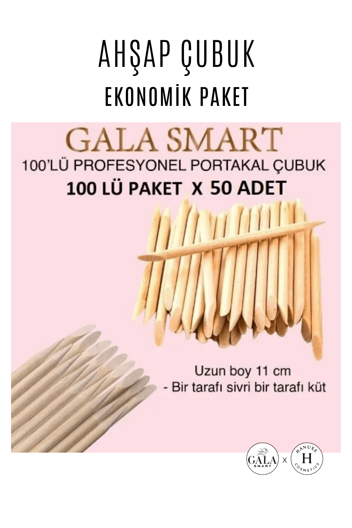 AHŞAP PORTAKAL ÇUBUK 50 X 100LÜ EKONOMİK PAKET