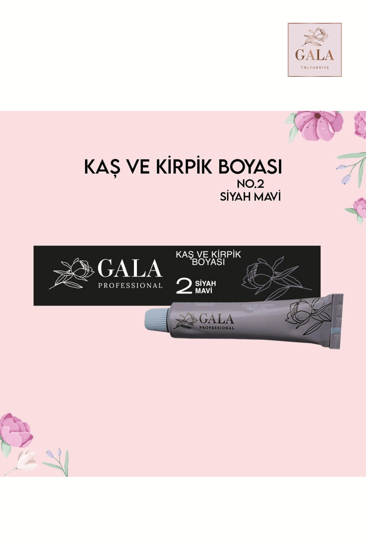 GALA KAŞ KİRPİK BOYASI 15 ML - NO:2 SİYAH MAVİ