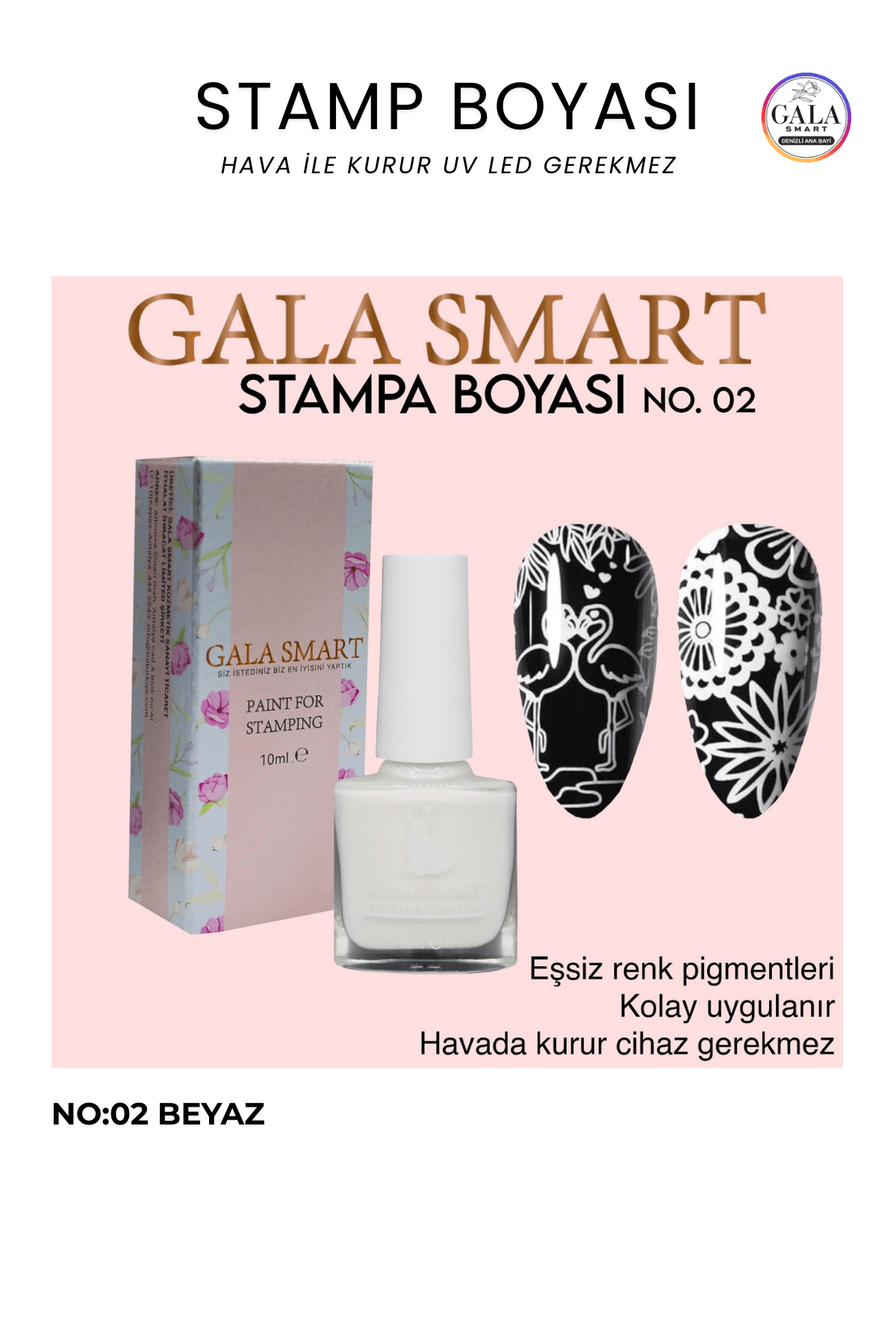 Stamp Boyası - 02 BEYAZ