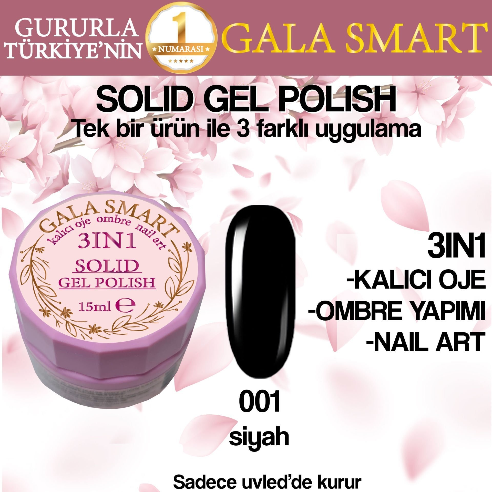 KREM KALICI OJE 15 ML  - 01 siyah
