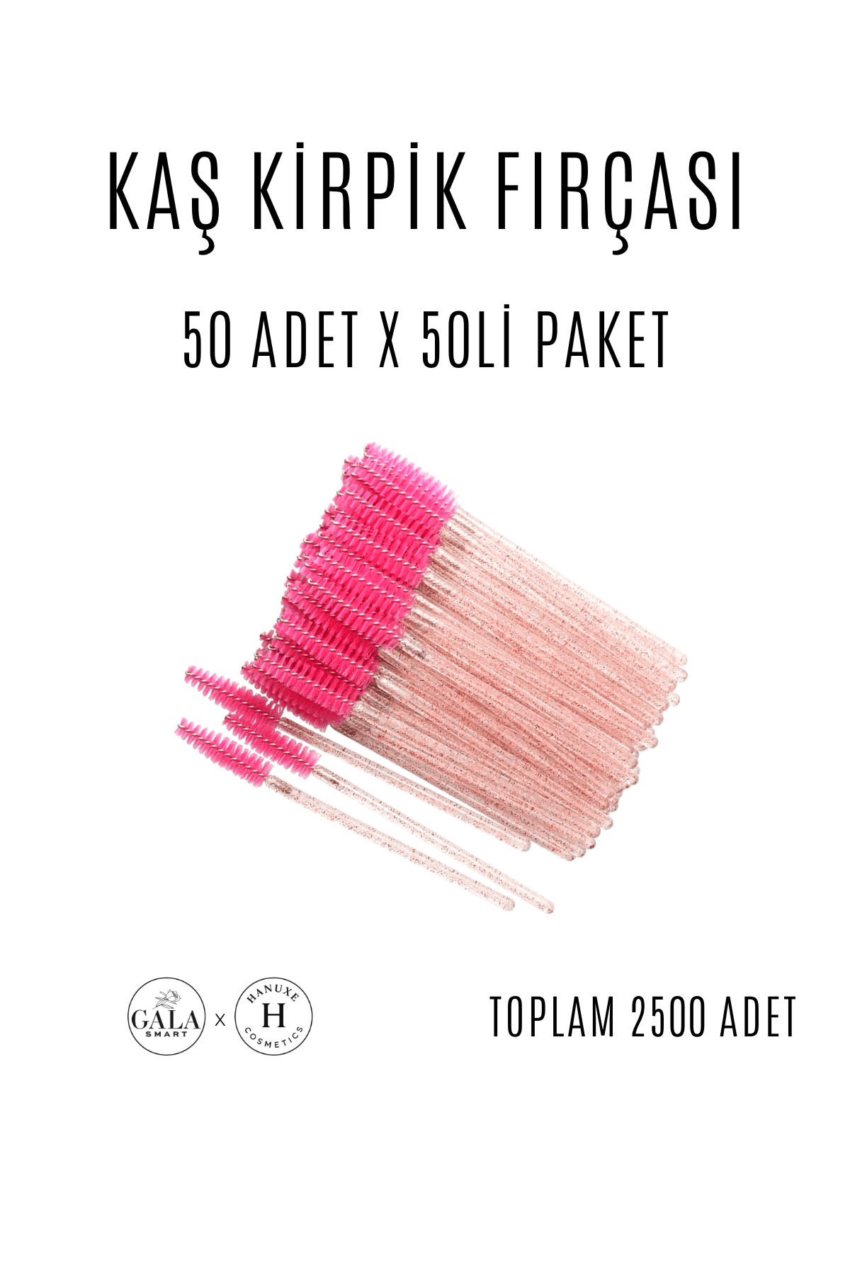 KAŞ KİRPİK FIRÇA 50 X 50Lİ EKONOMİK PAKET