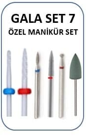 MANİKÜR PEDİKÜR TEMEL UÇ SET EKONOMİK PAKET - TEMEL UÇ SET NO:7
