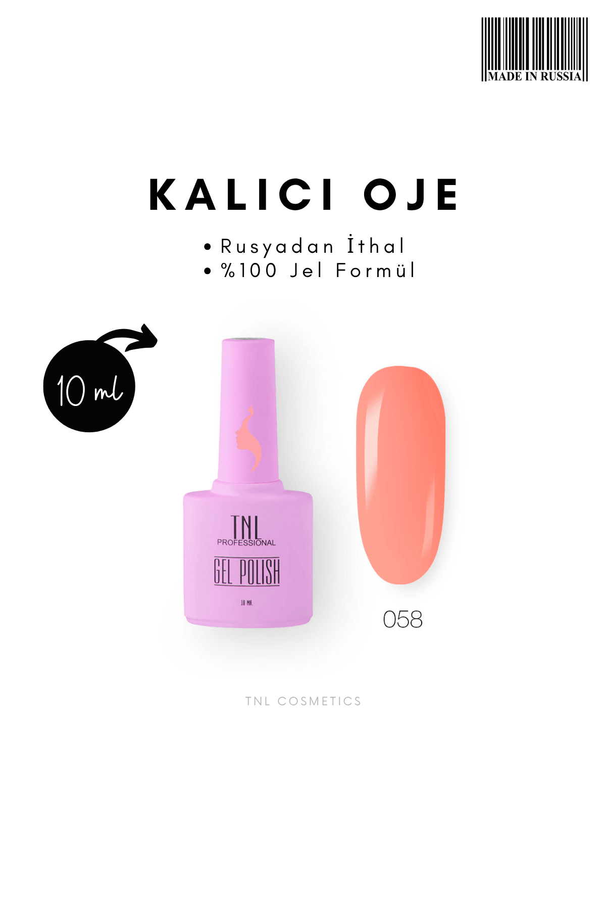 TNL Kalıcı Oje 10 ML - 058