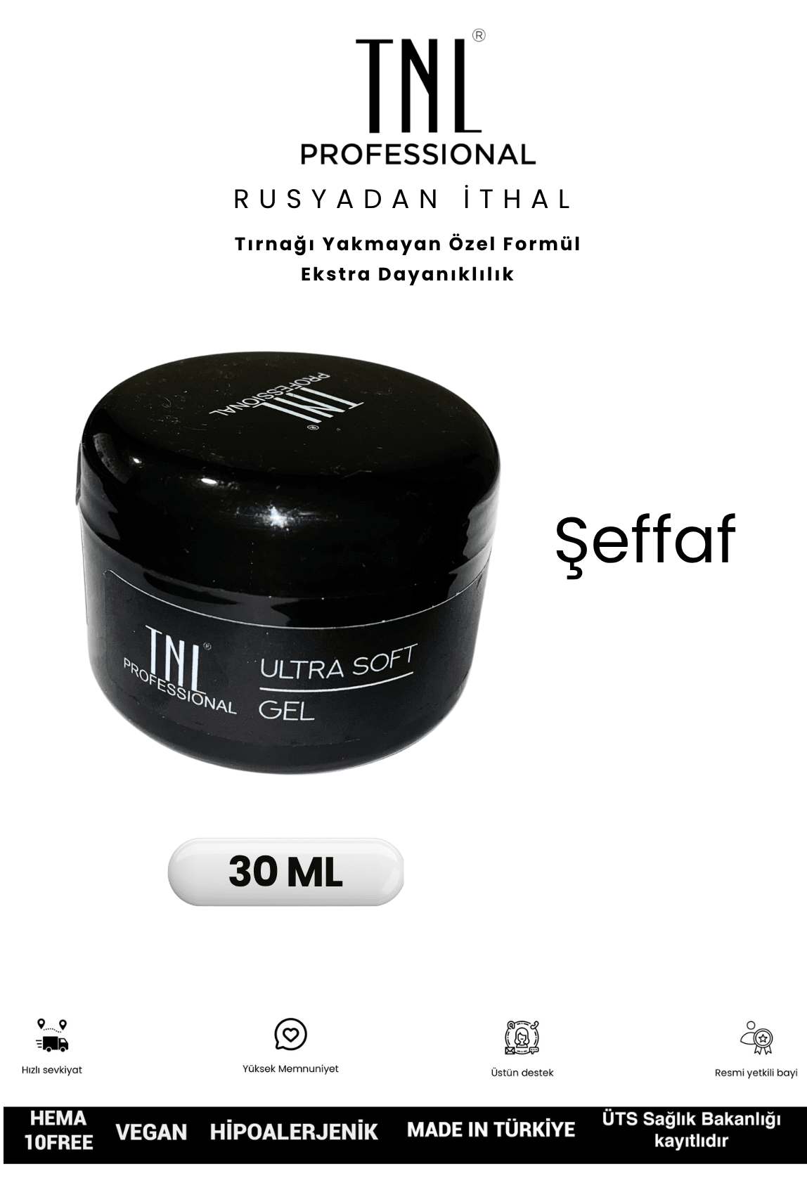 SOFT JEL AKIŞKAN TIRNAK YAKMAYAN FORMÜL - 30 ML ŞEFFAF