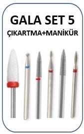 MANİKÜR PEDİKÜR TEMEL UÇ SET EKONOMİK PAKET - TEMEL UÇ SET NO:5