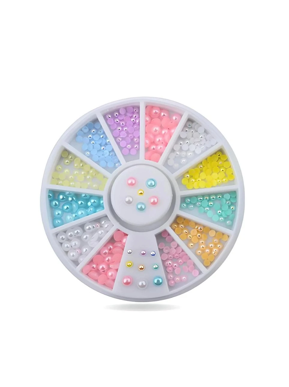 ÇEŞİTLİ BOYLARDA YARIM RENKLİ BONCUK