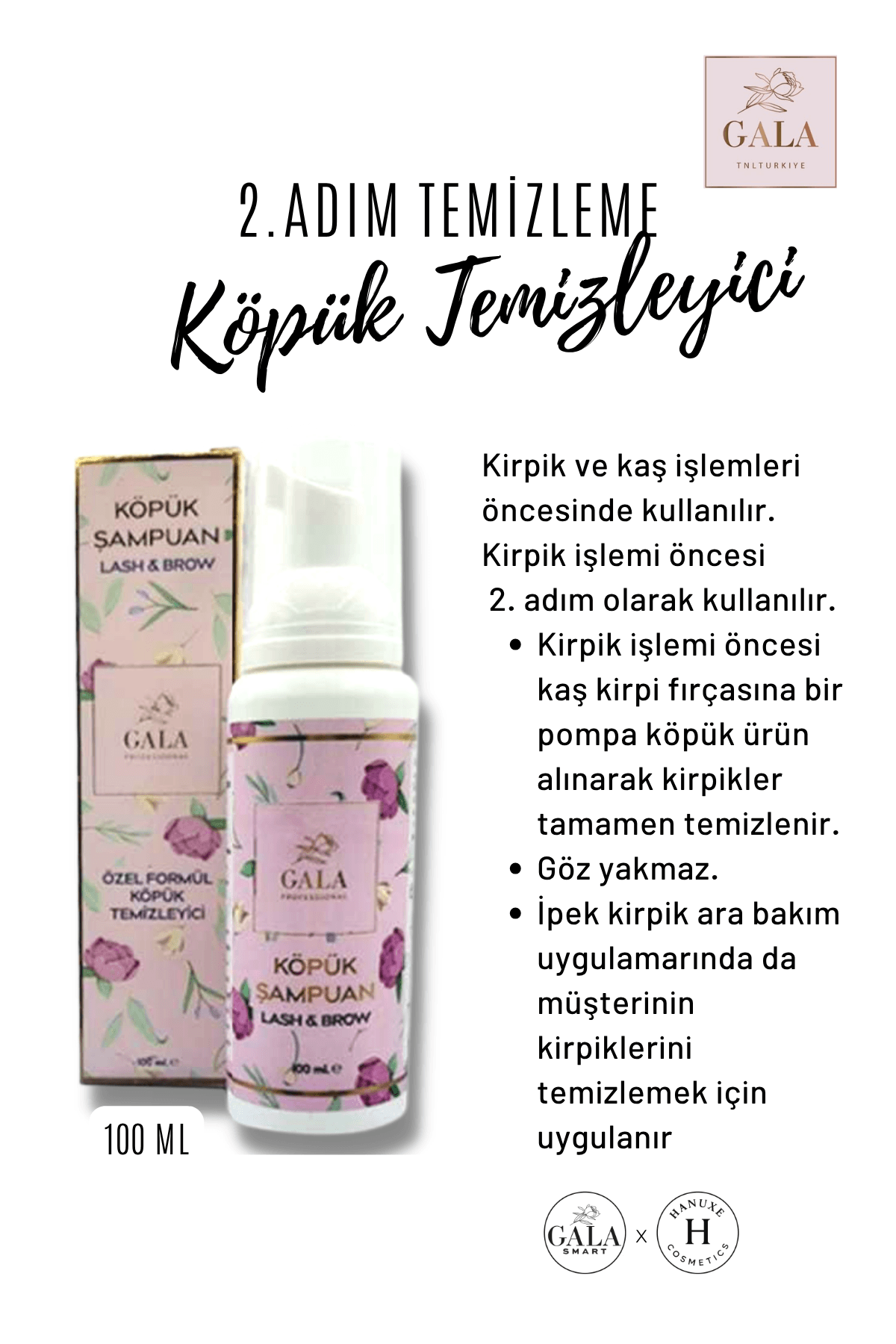 KAŞ KİRPİK KÖPÜK TEMİZLEYİCİ
